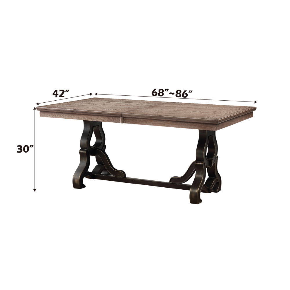 Nathaniel - Dining Table - Maple, beige, view 5