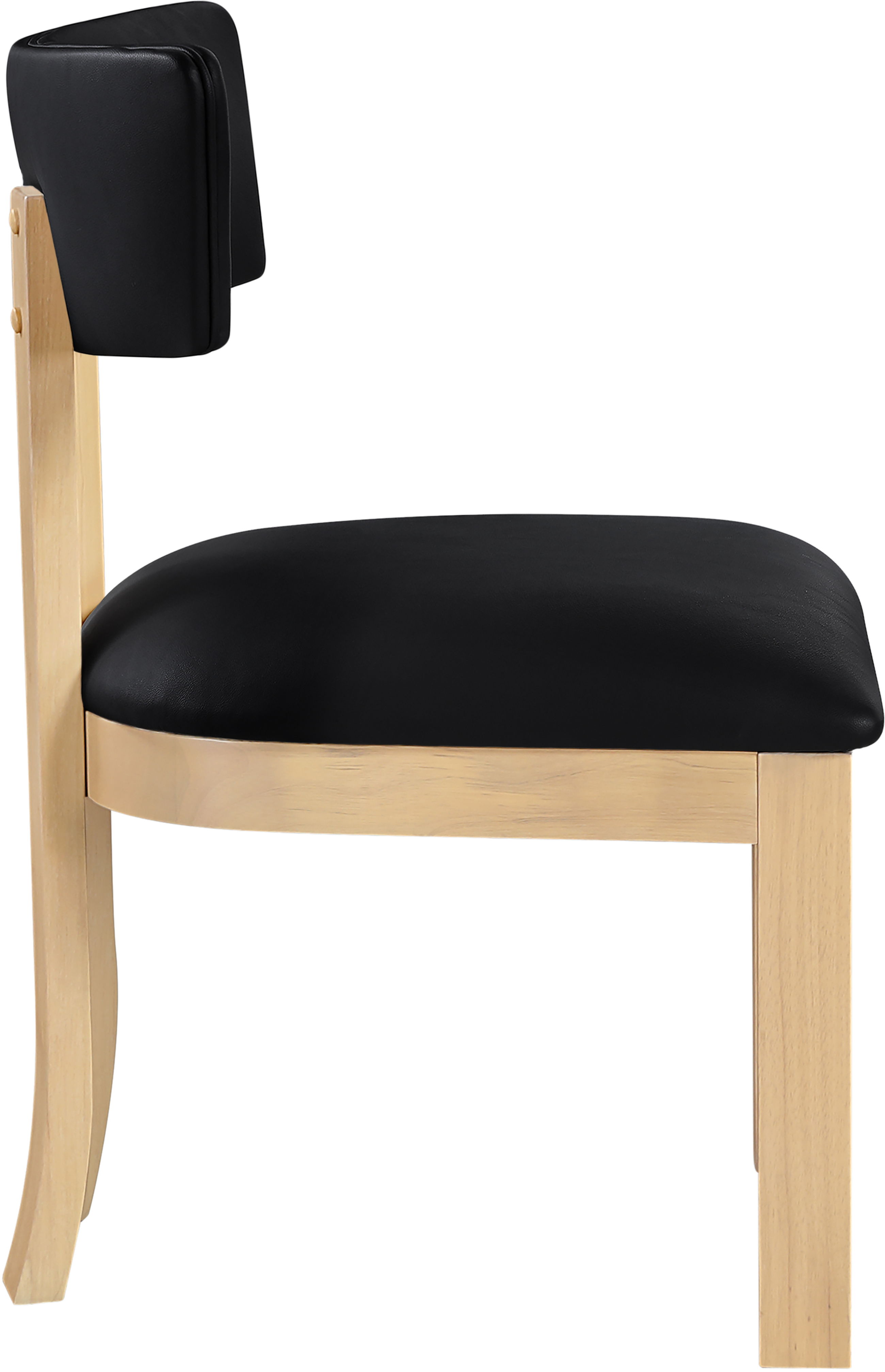 Lavrin - Vegan Leather Upholstered Dining Side Chair (Set of 2) - Black