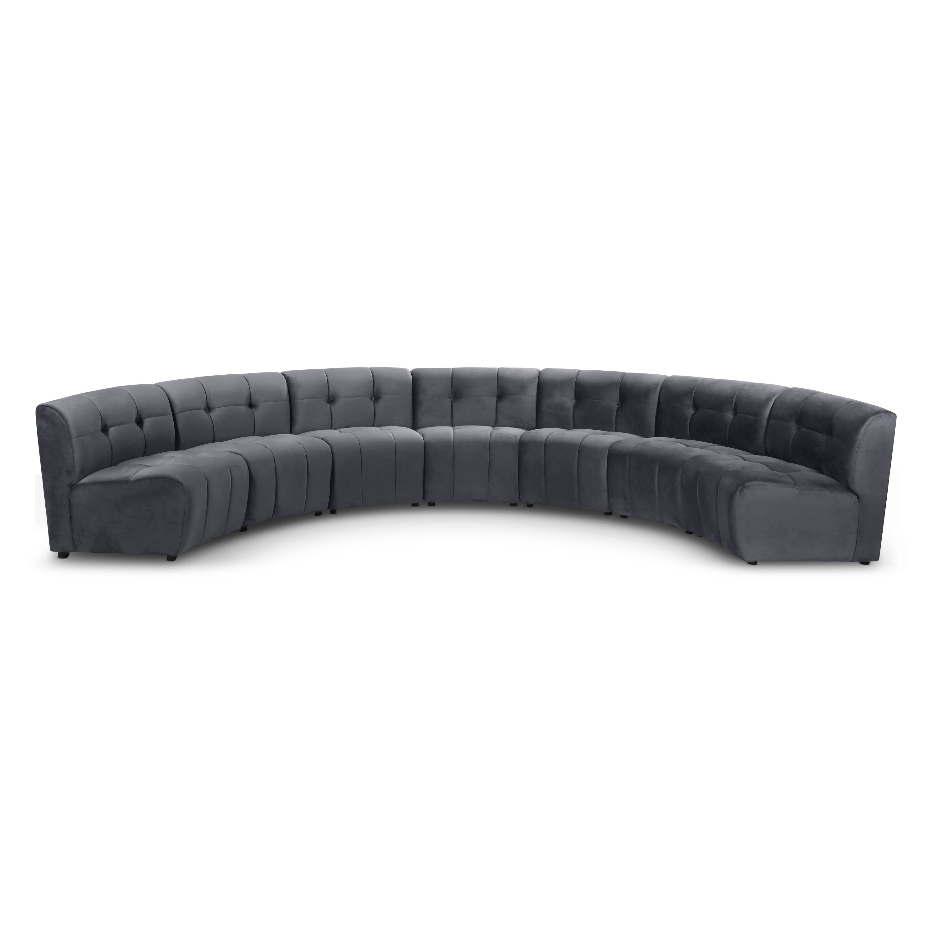 Limitless - 7 Piece Modular Sectional - Gray