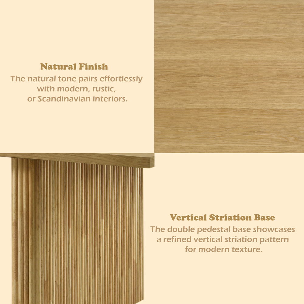Einar - Dining Table - Natural, light brown, view 7