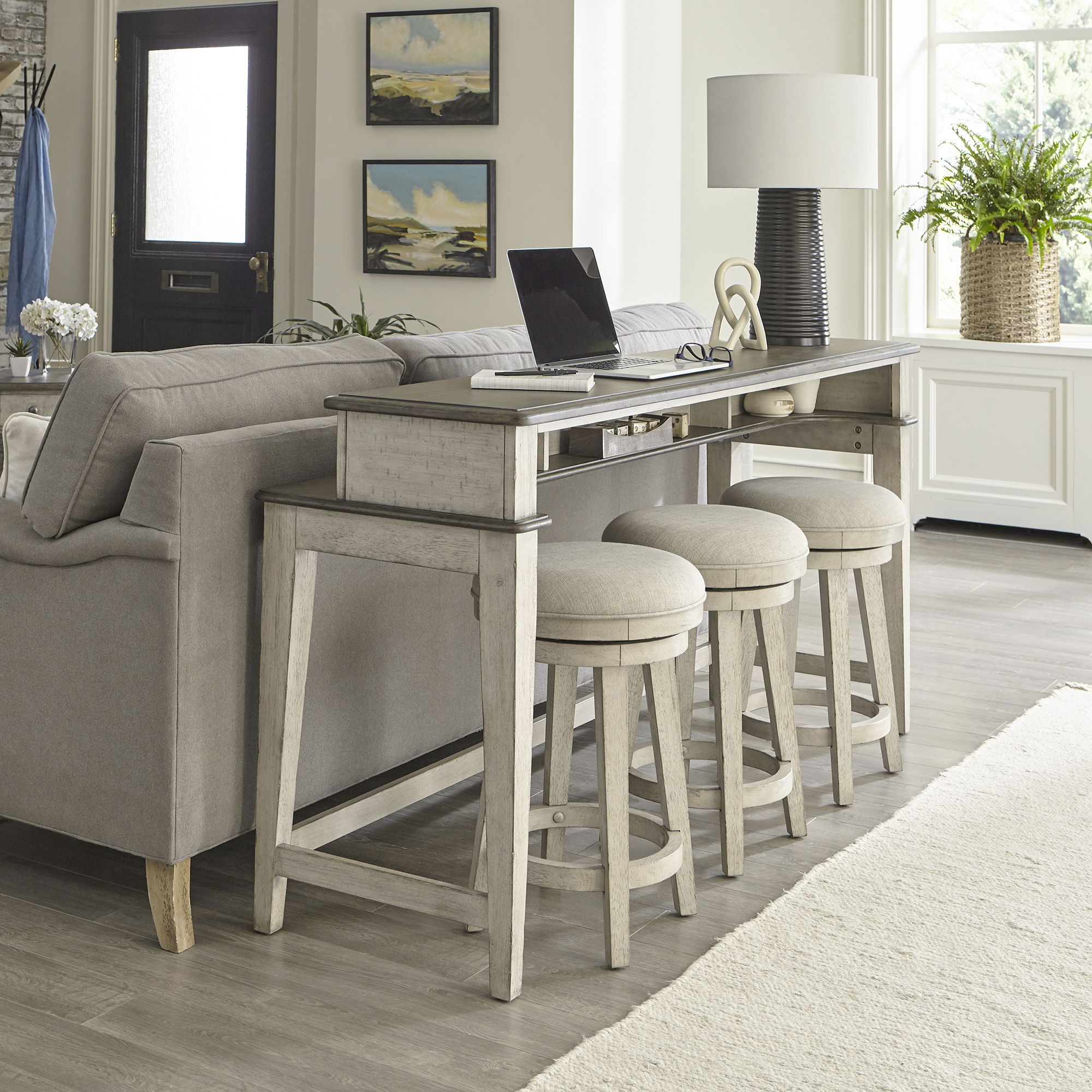 Liberty Furniture Ivy Hollow - 4 Piece Living Room Set - White
