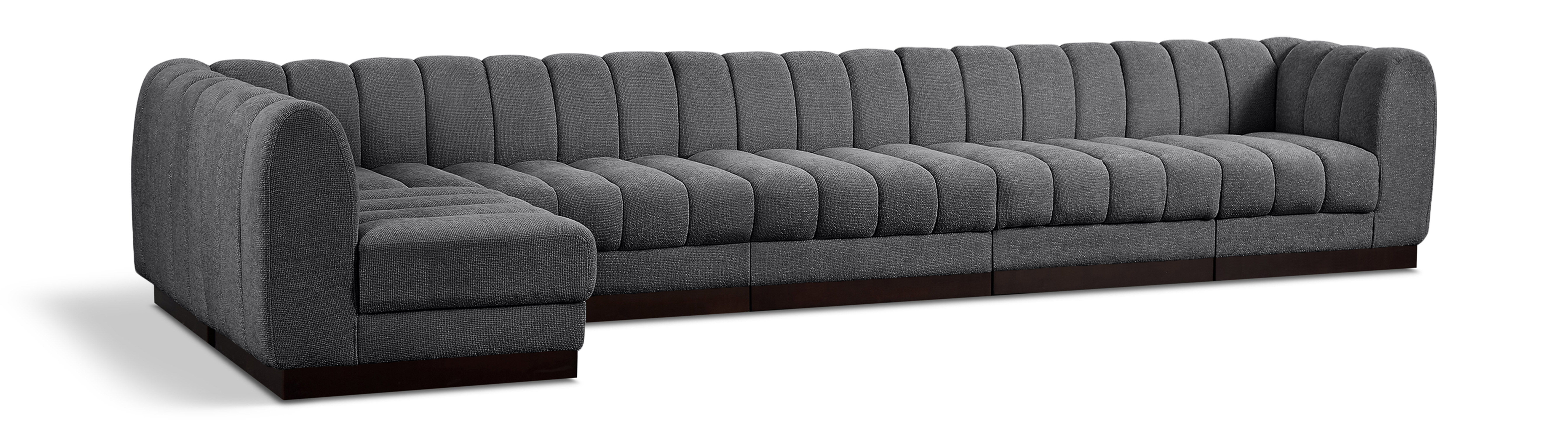 Quinn - 6 Piece Modular Sectional - Gray