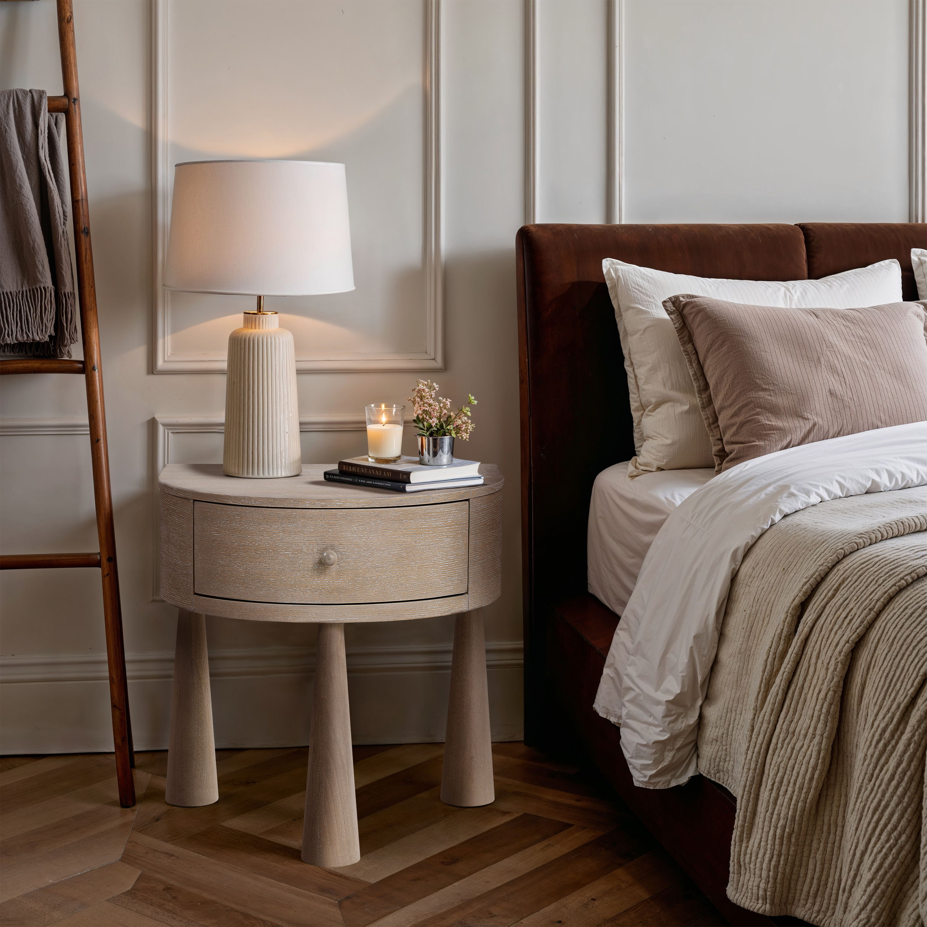 Oasis - Acacia Veneer And Solid Wood Night Stand - Natural