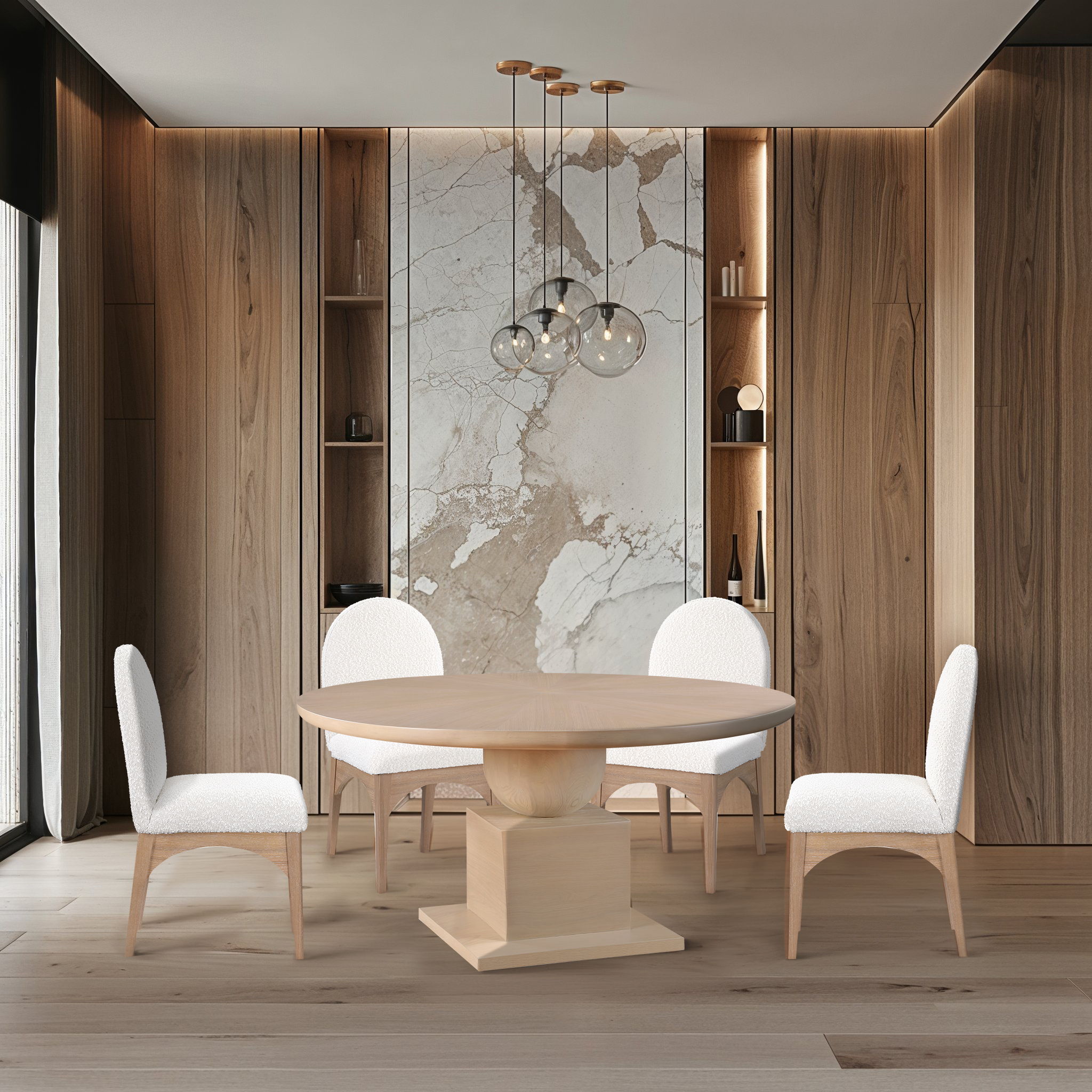 Rishal - Dining Table - Natural