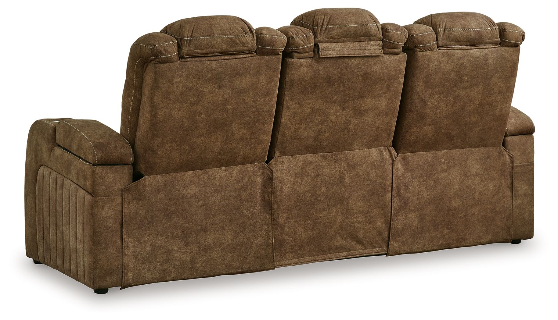 Ashley Furniture Wolfridge - Power Reclining Sofa With Adj Headrest - Brindle - Image 7