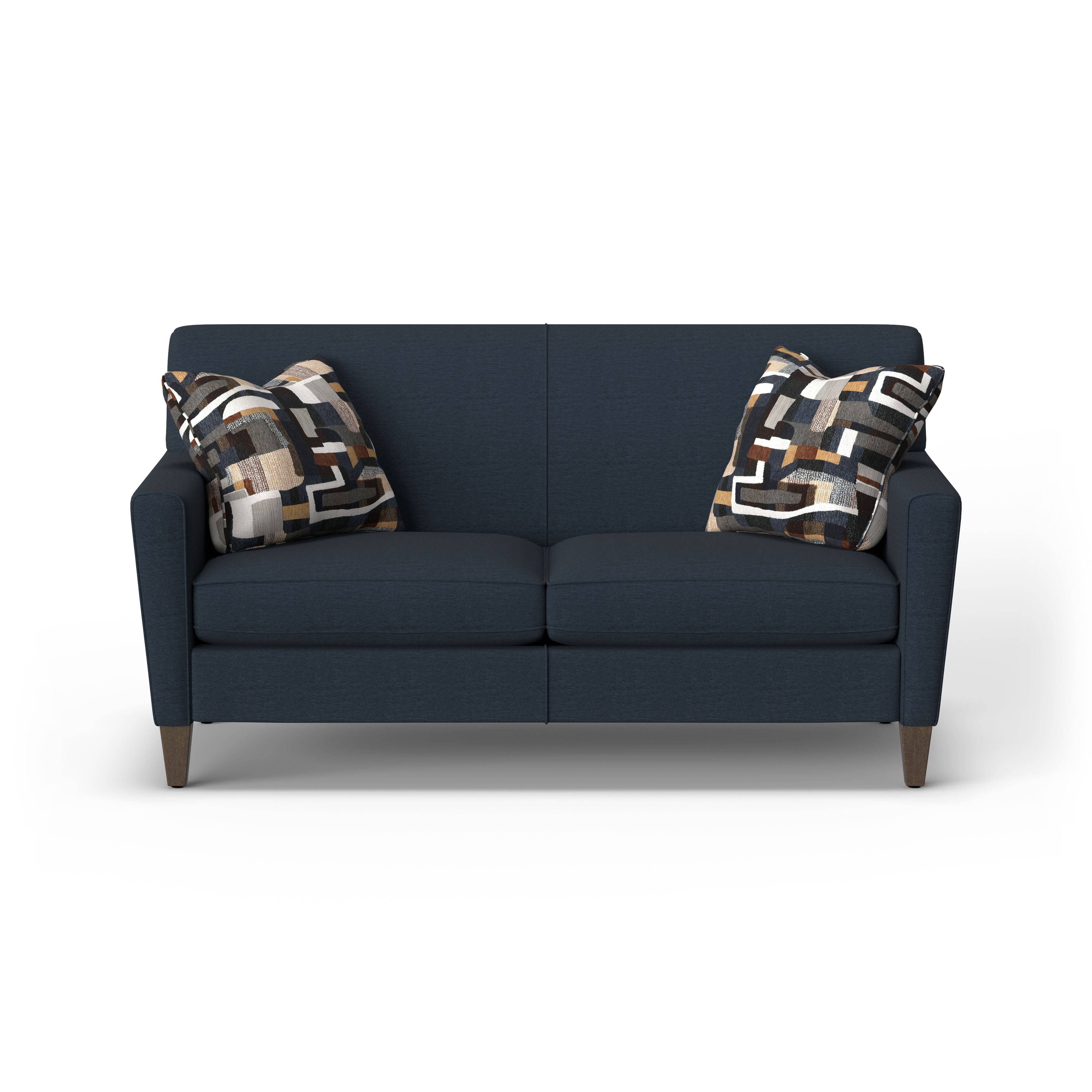 Digby - 58" Fabric Sofa, blue, view 3