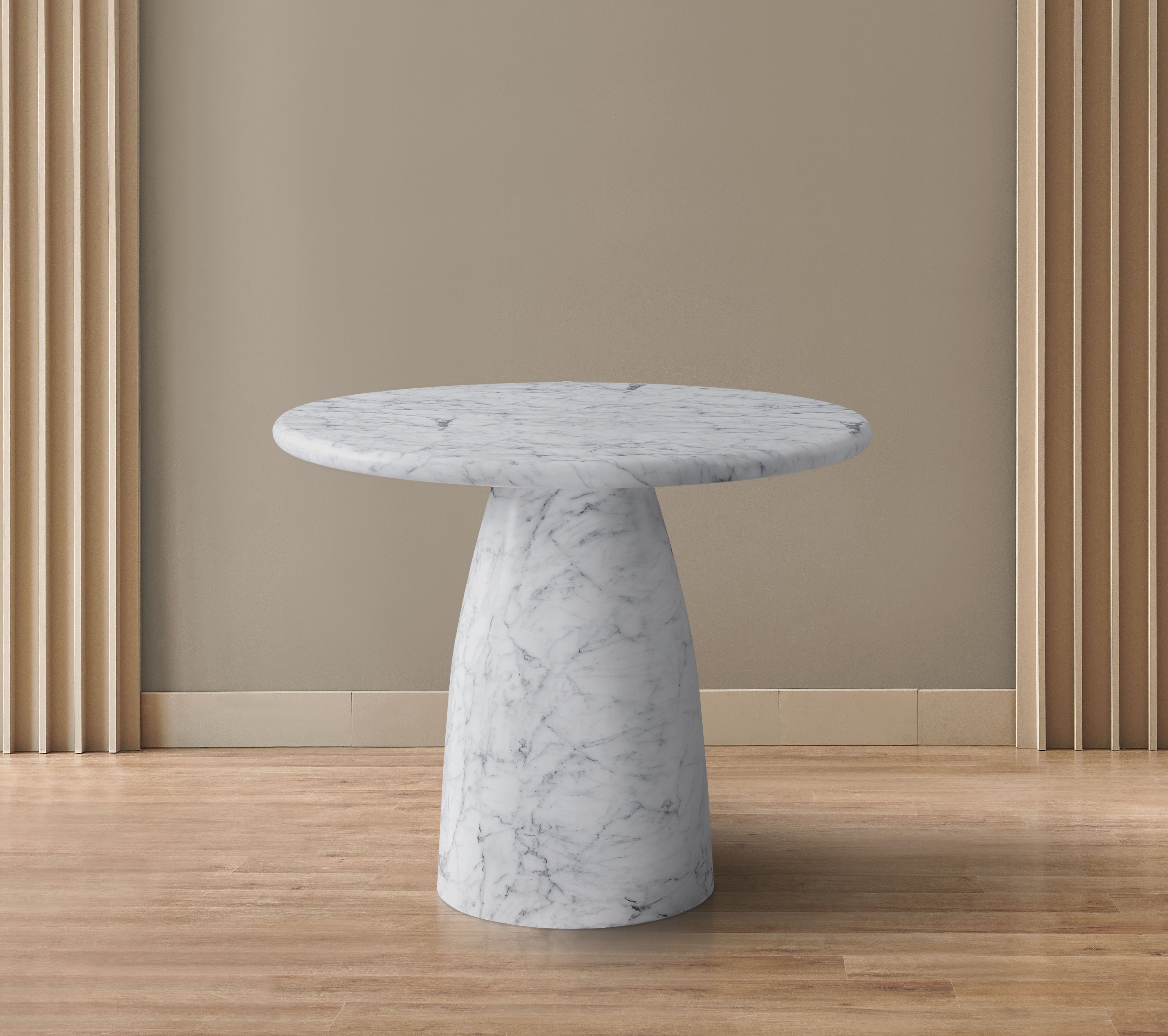 Cosenza - 36" Marble Finish Concrete Dining Table - White