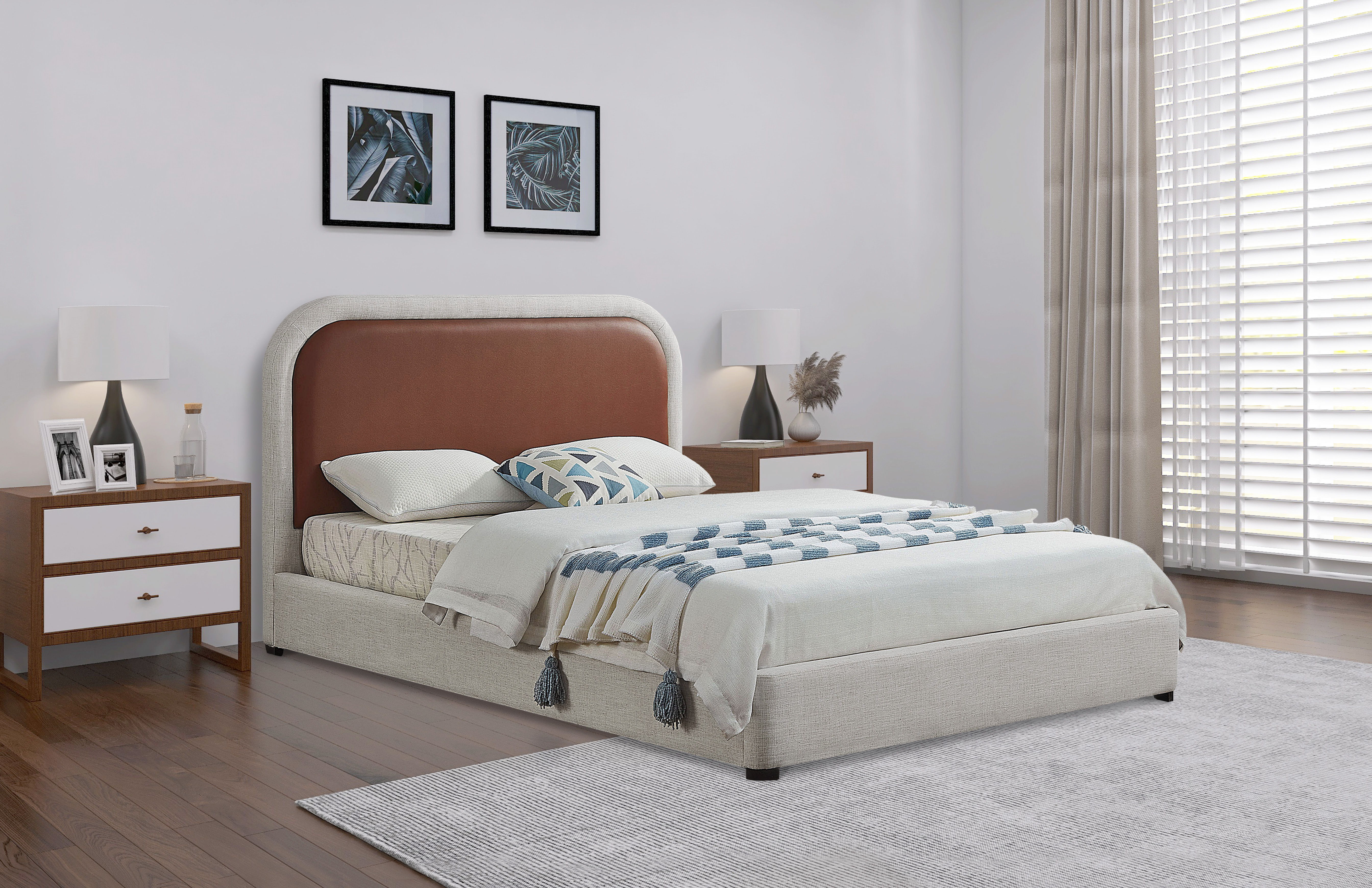 Blake - Queen Bed - Brown