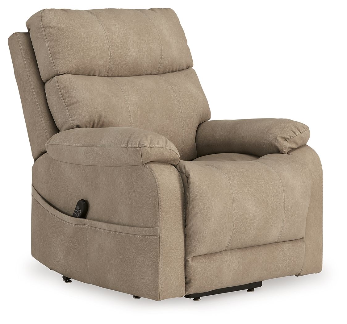 Ashley Next-Gen Durapella Power Lift Recliner - Sand