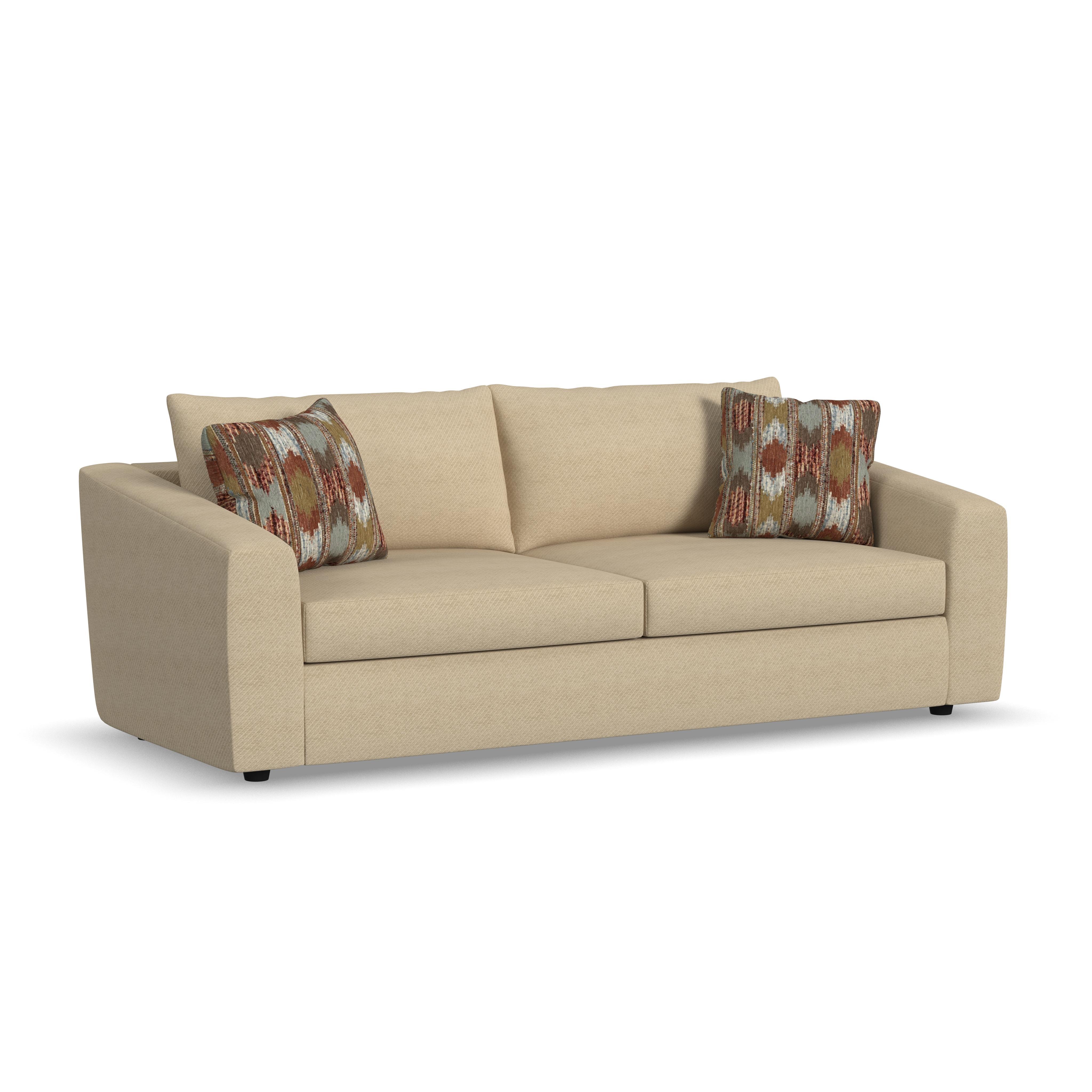 Chevy - Leather Sofa - Brown, light brown, view 3