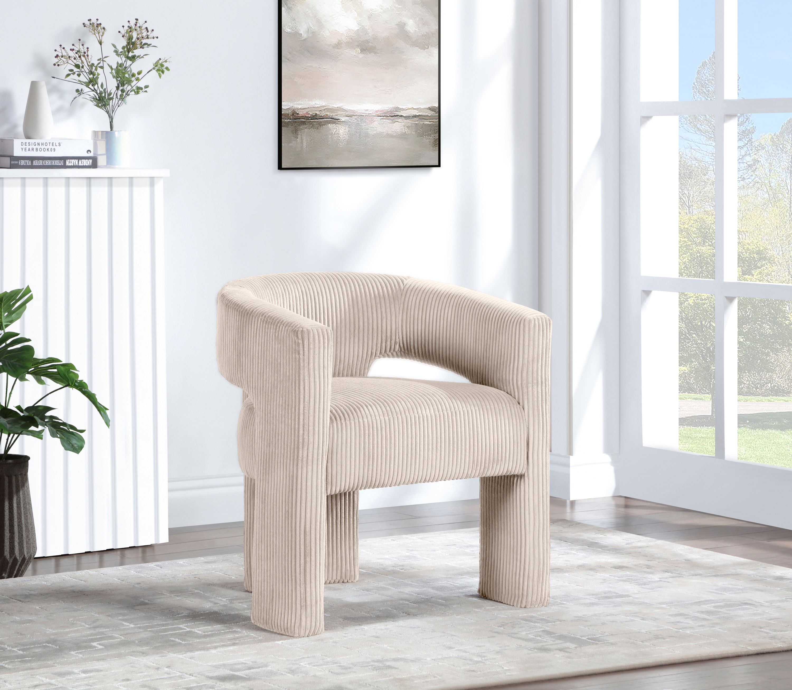 Riz - Accent / Dining Chair - Beige