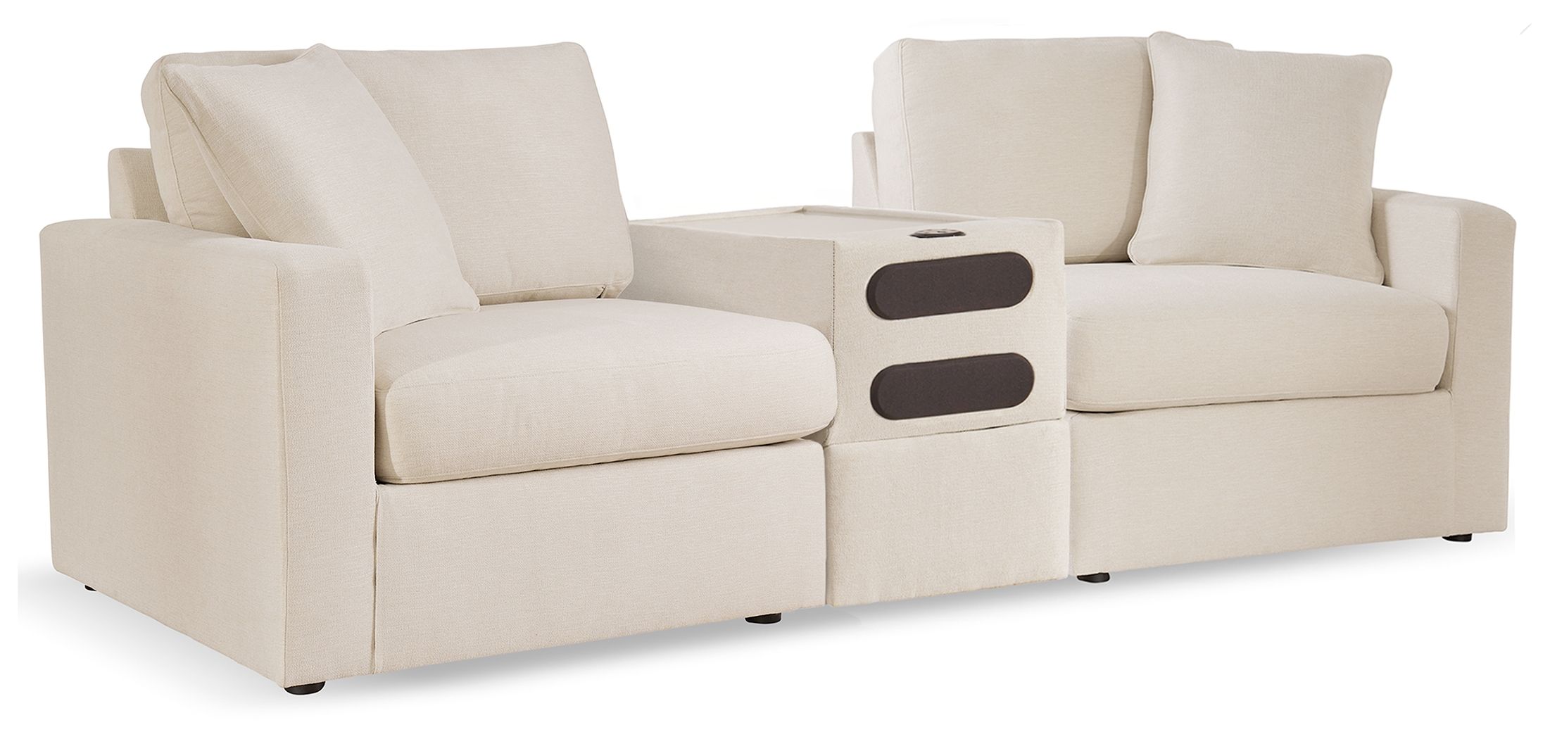 3 Pc · Sectional With Audio System Console