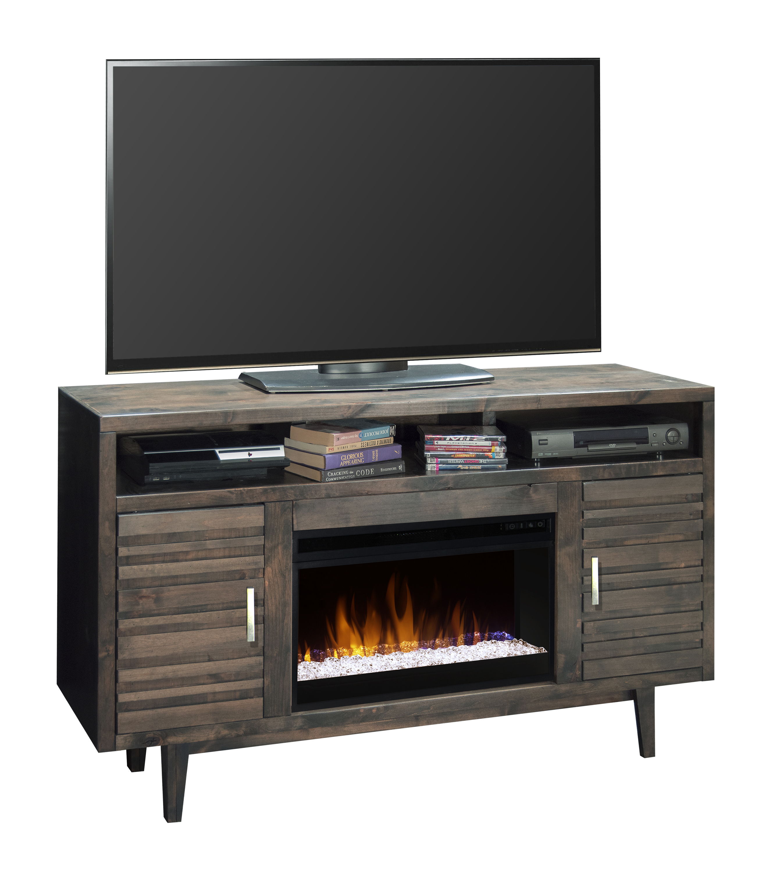 Avondale - 61\" Fireplace Console - Charcoal