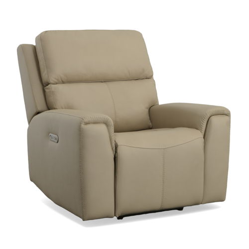 Jarvis - Power Recliner With Power Headrest - Parchment, beige