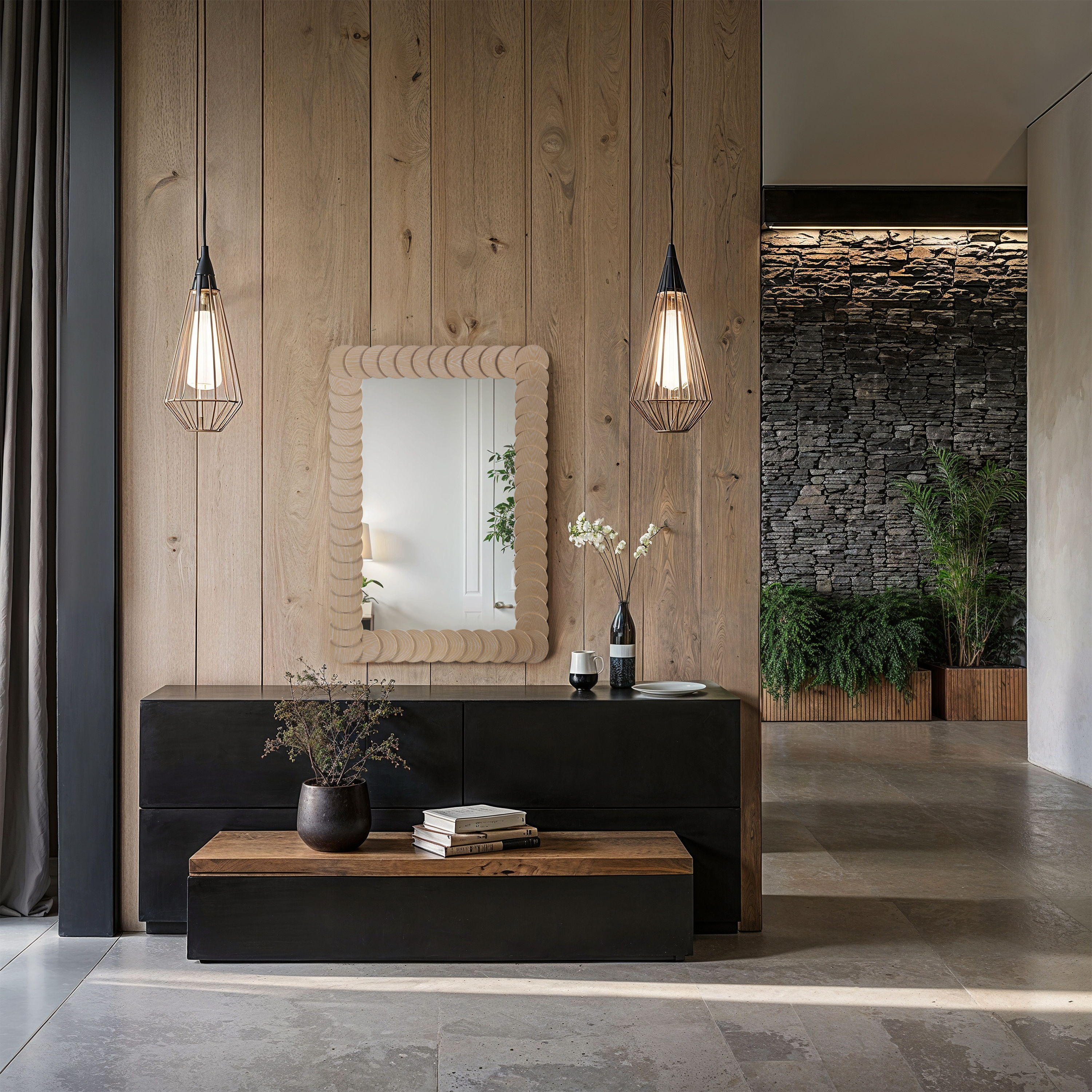 Revolve - Wood Mirror - Natural