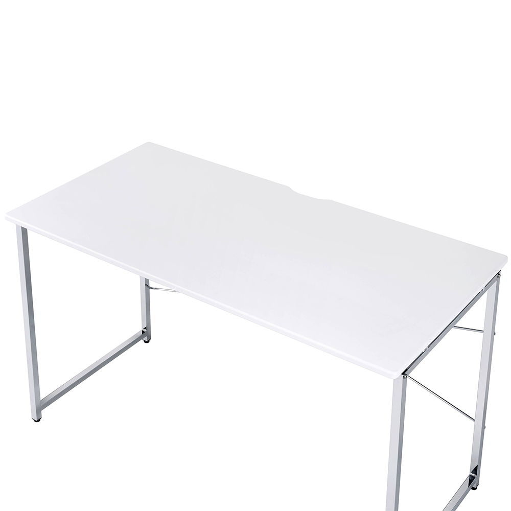 Tennos - Writing Desk (Same Ac00903) - White & Chrome, white, view 3