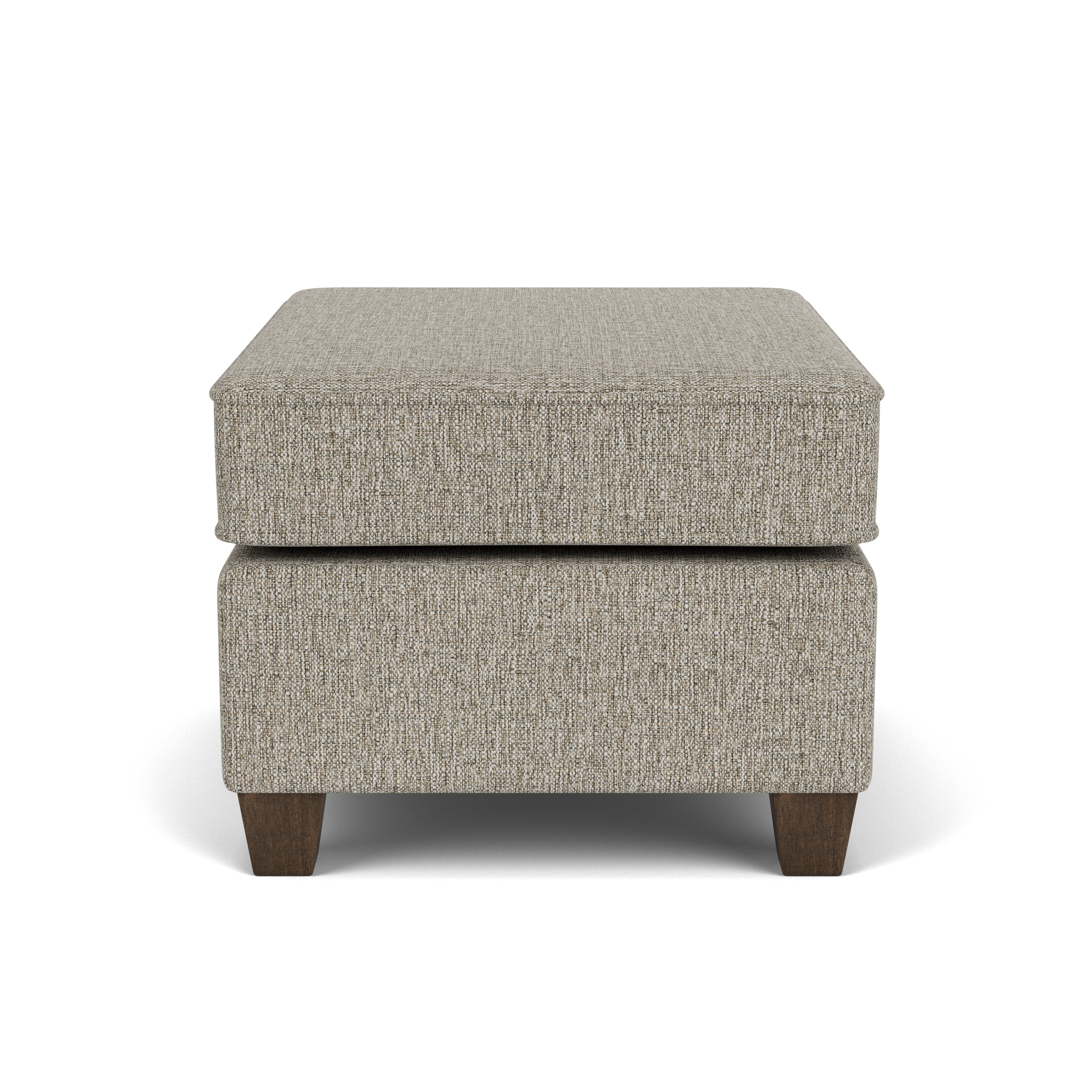 Nora - Fabric Ottoman, dark brown, view 8