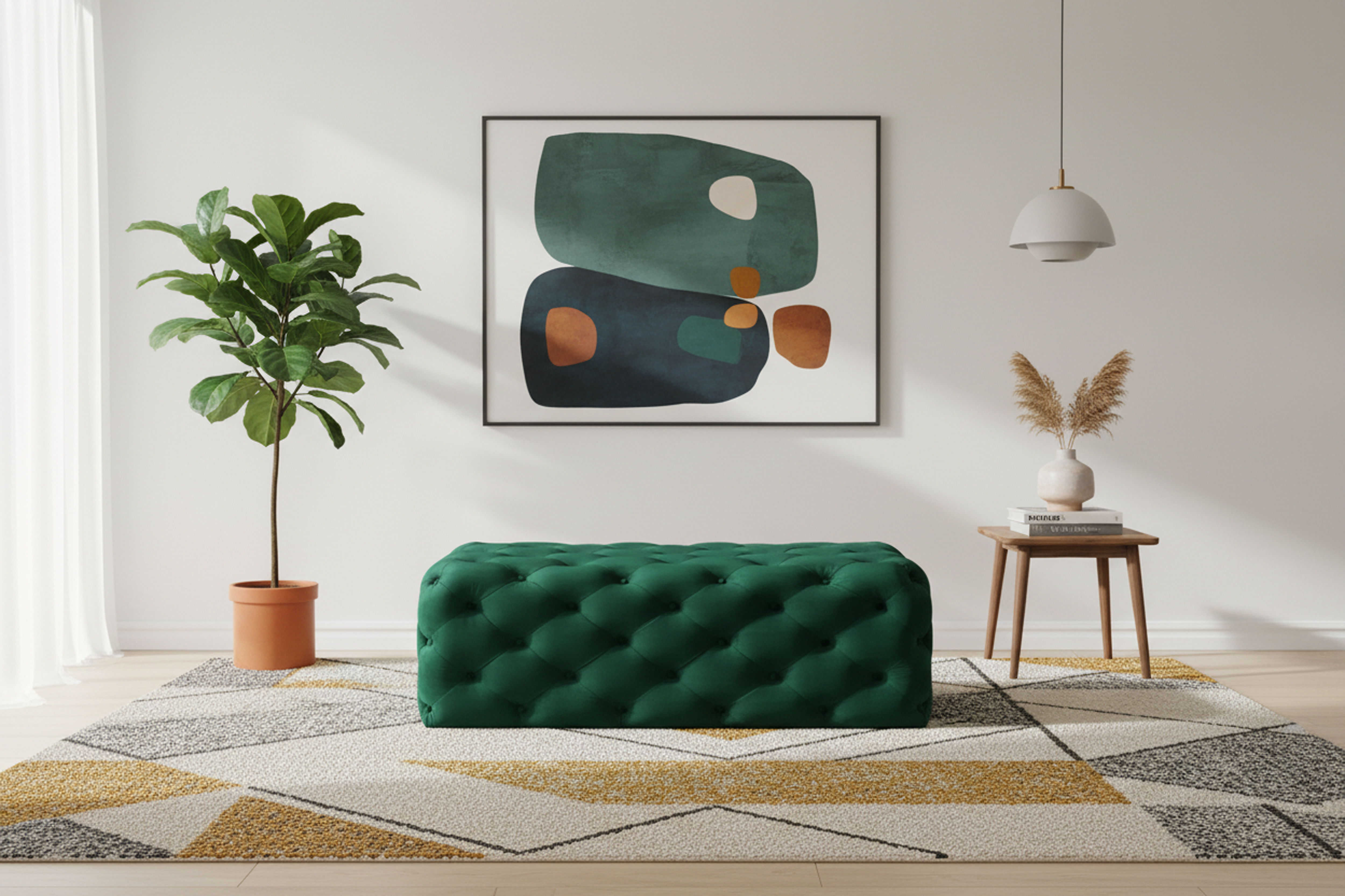 Casey - Ottoman / Bench - Green