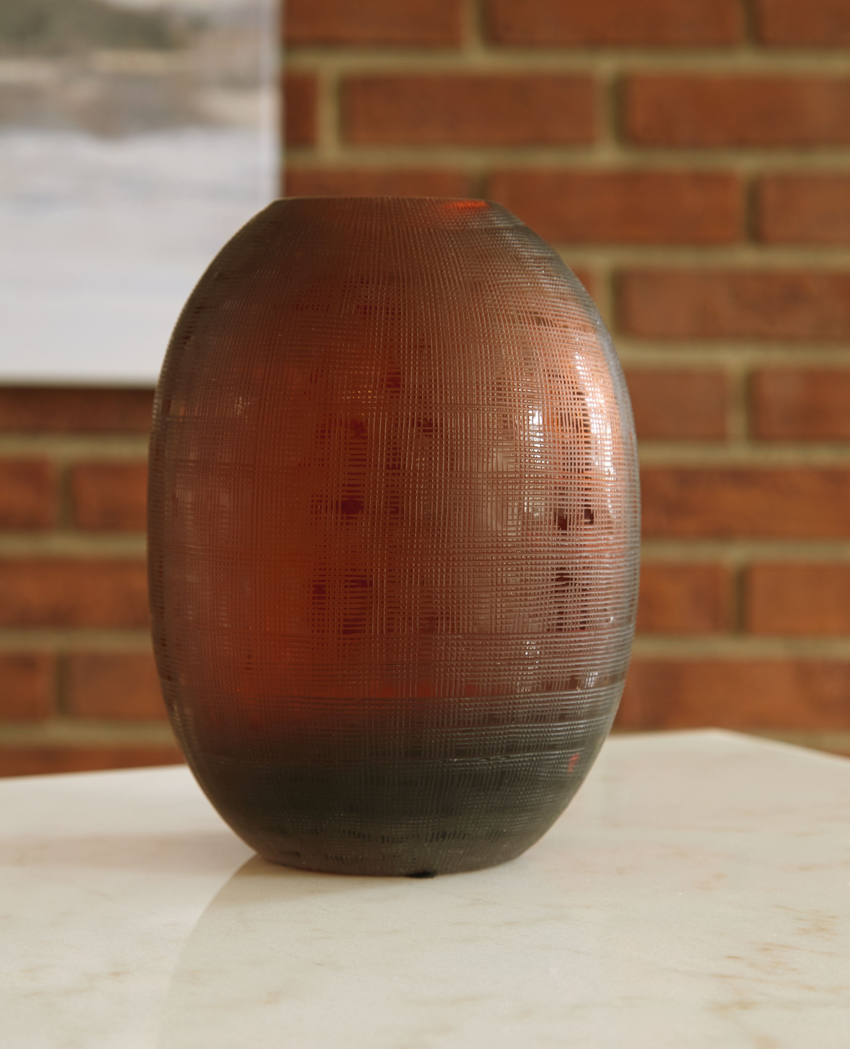 Embersen - Vase (Set of 2) 7.75" - Amber