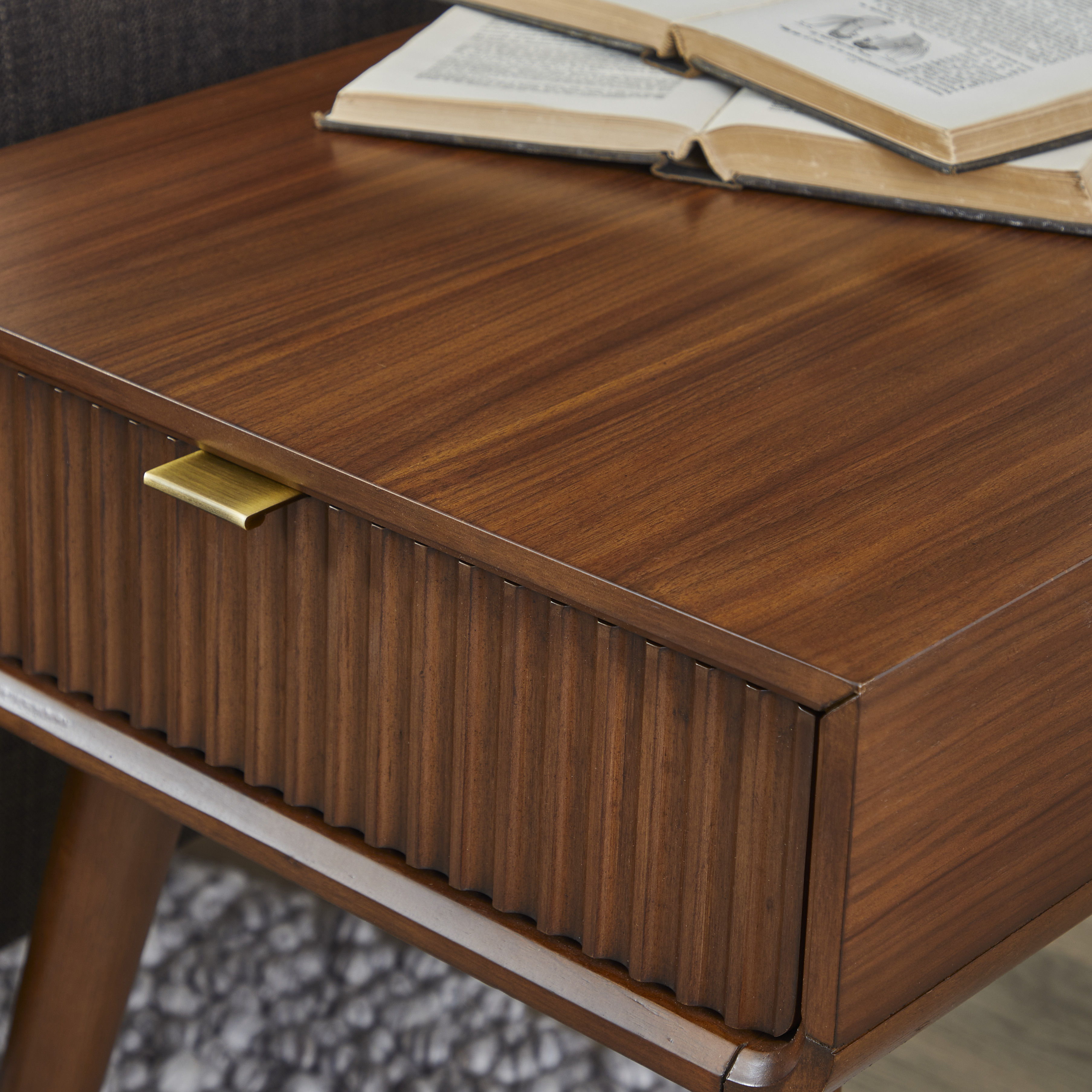 Ludwig - Occasional End Table - Dark Brown, dark brown, view 6