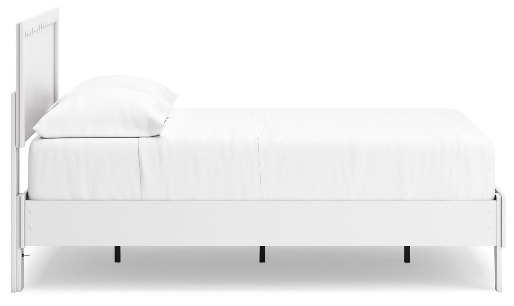 Hallityn - Full Panel Platform Bed - White, white, view 7