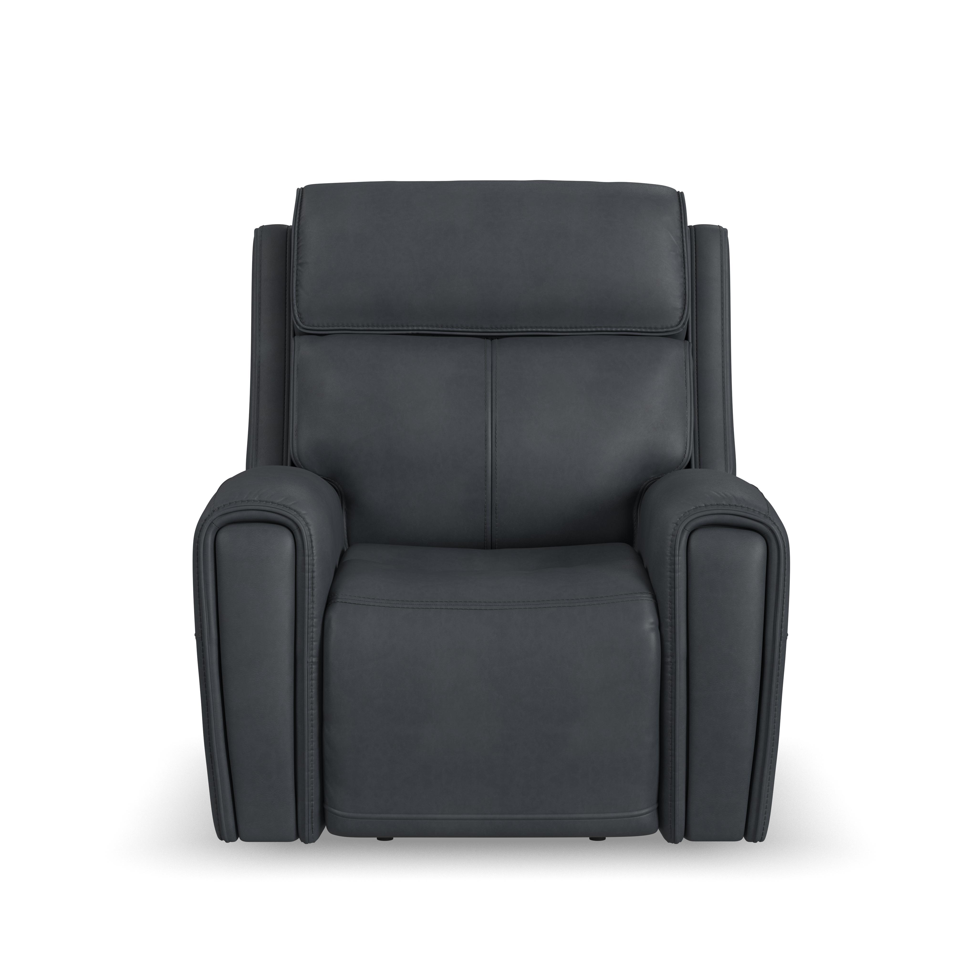Warren - Power Recliner With Power Headrest & Lumbar - Black, black, view 2