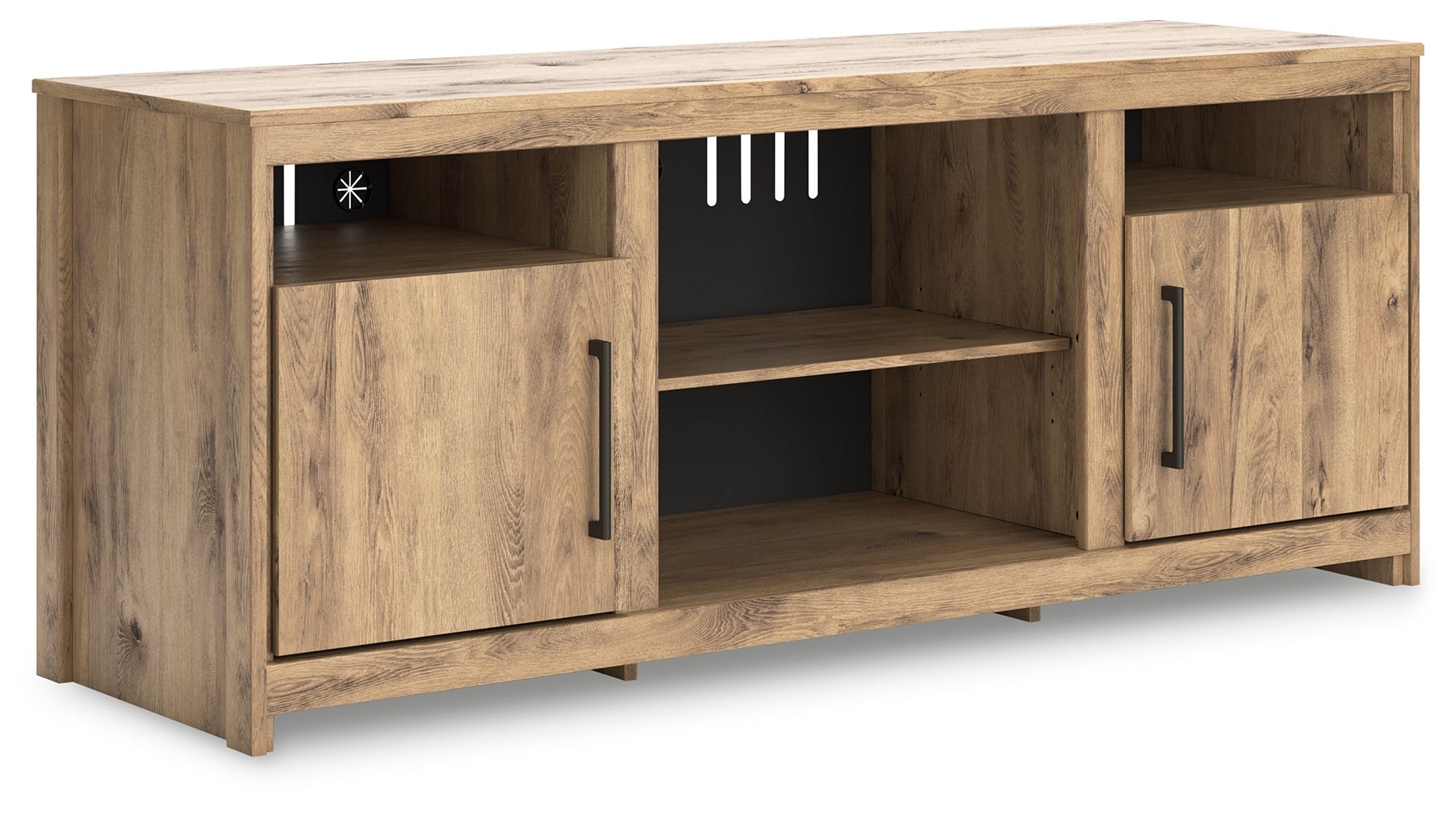 Ashley Hyanna LG TV Stand w/Fireplace Option - Tan