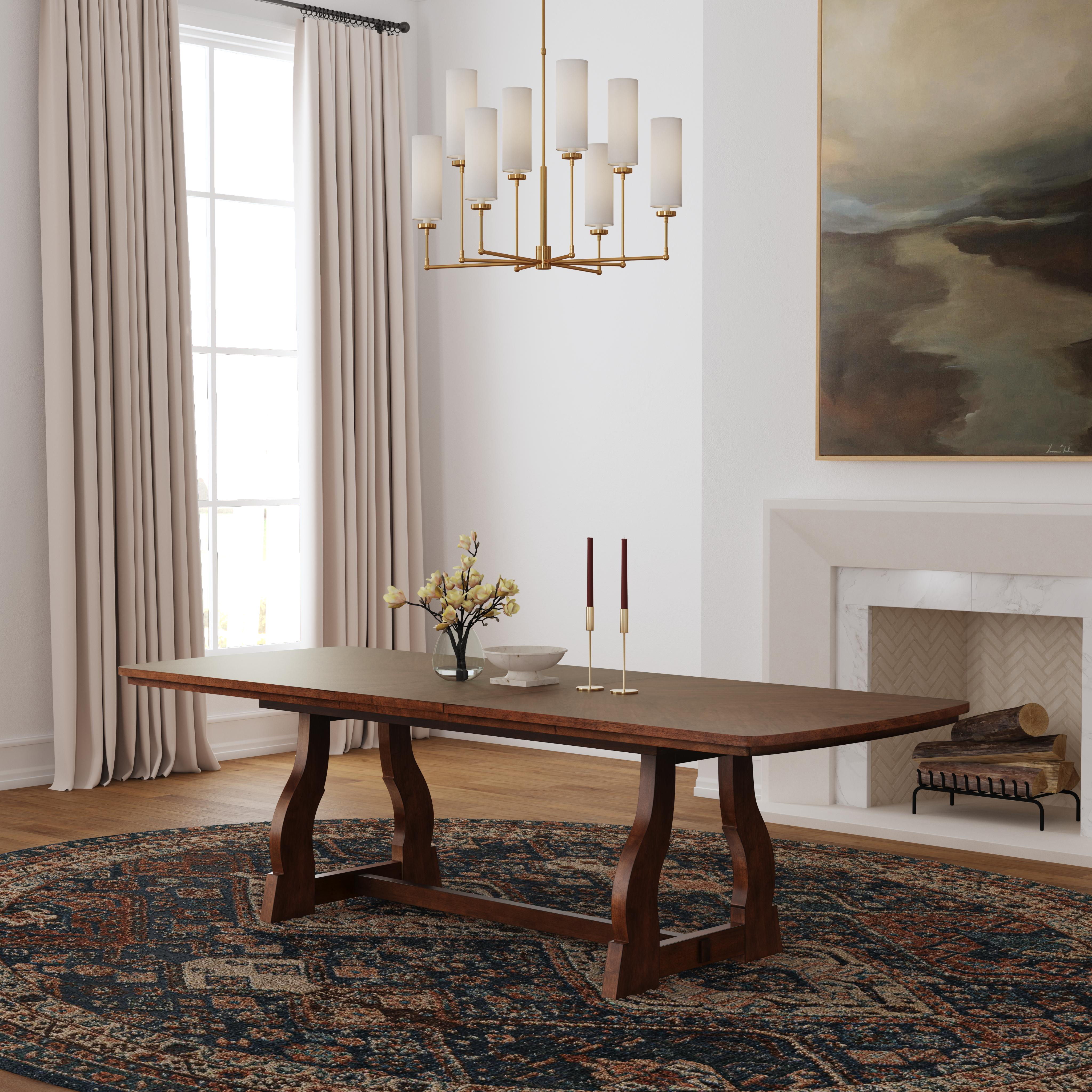 Bellevue - Rectangular Dining Table, dark brown, view 8