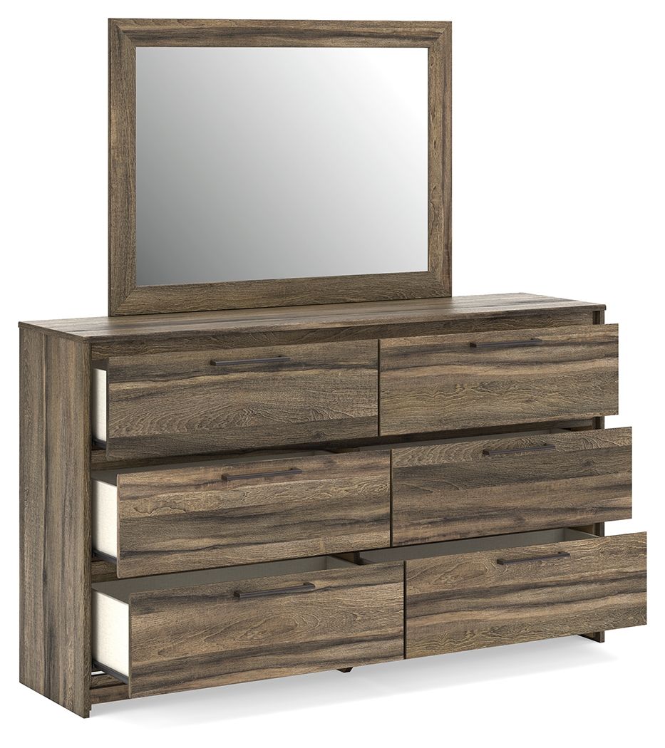 Elbrim - Dresser And Mirror - Brown