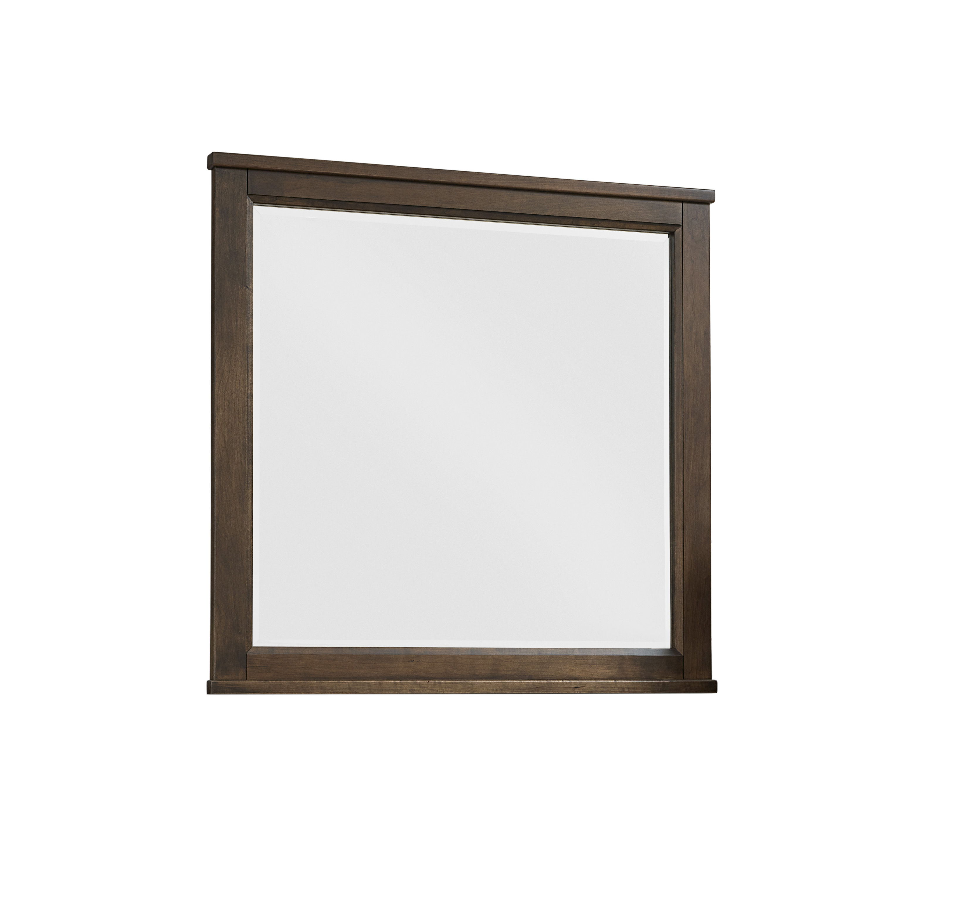 Vaughan-Bassett Crafted Cherry - Landscape Mirror - Beveled Glass - Dark Cherry