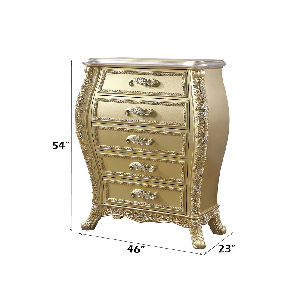 Cabriole - Chest - Gold, gold, view 4