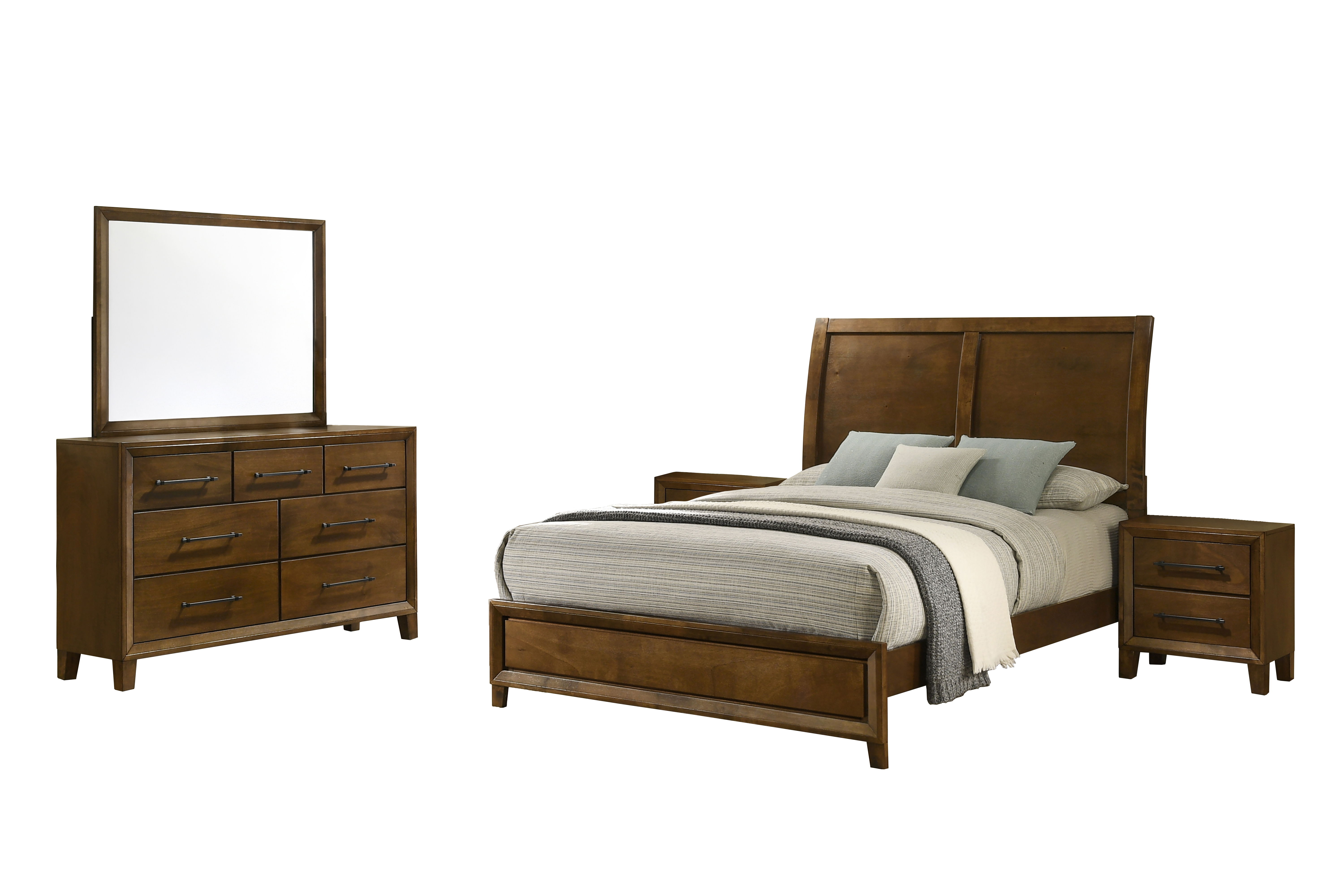 Queen · 5 Pc · Bed, Dresser, Mirror, 2 Nightstands