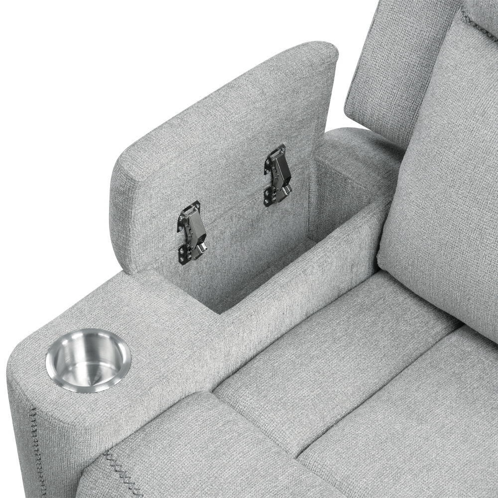 Galya - Motion Sofa - Light Gray Chenille, light gray, view 5