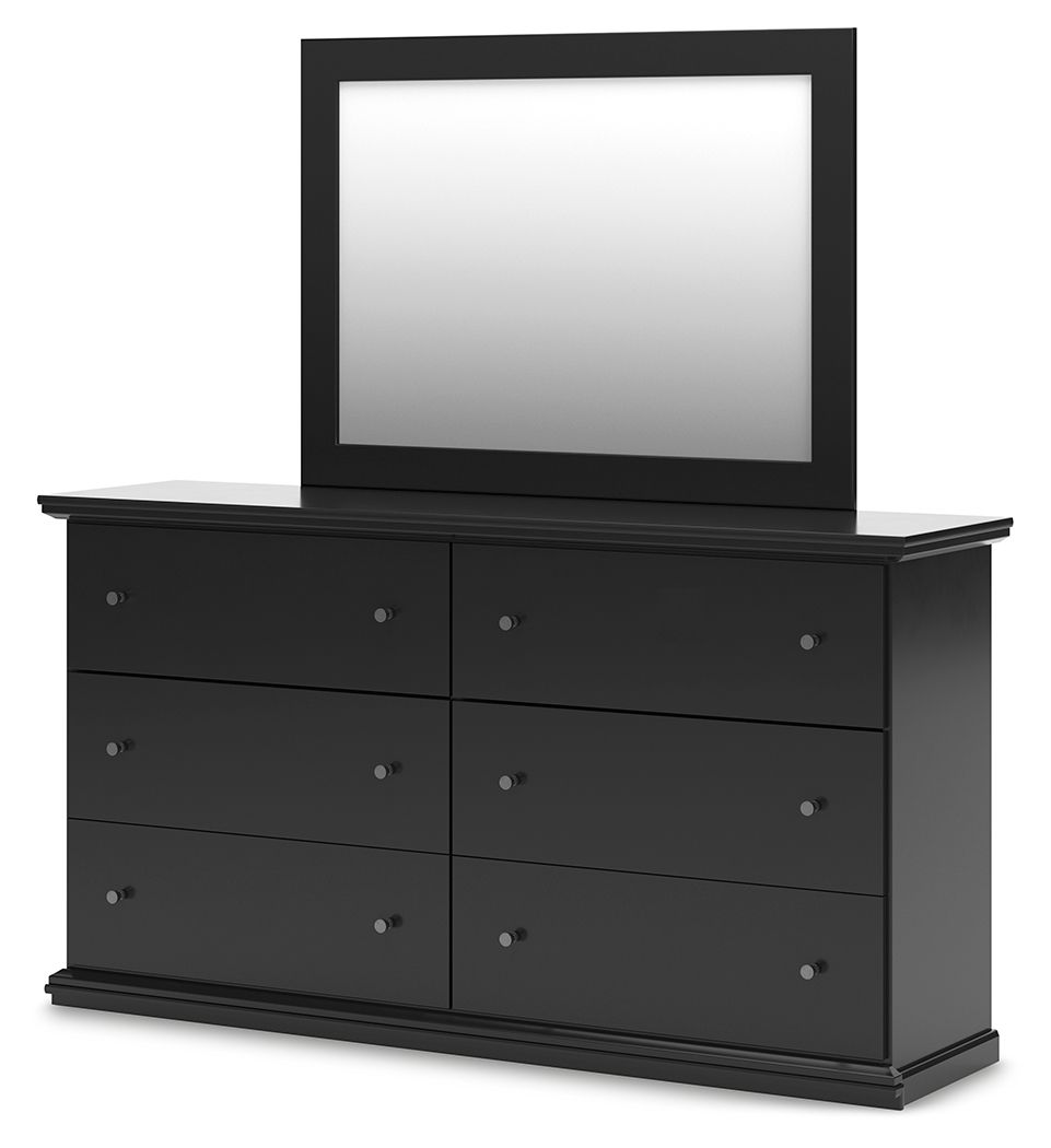 Maribel - Dresser and Mirror - Black