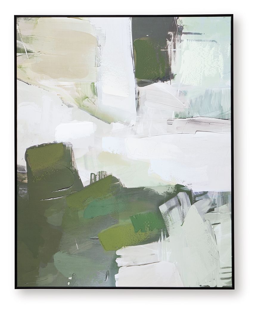 Ashley Furniture Vinick - Wall Art - Green / Gray / White - Image 6