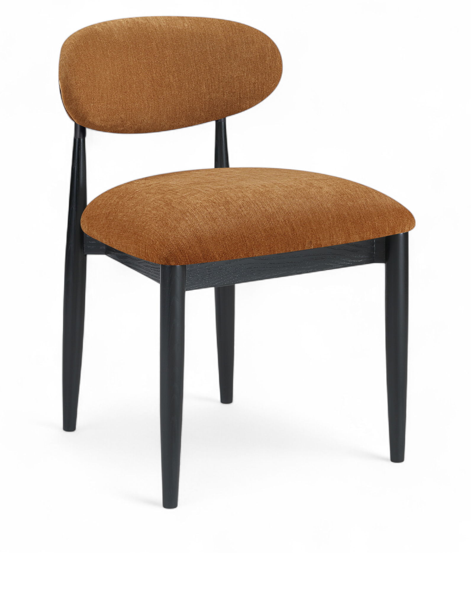 Riccio - Performance Fabric Upholstered Dining Side Chair (Set of 2) - Cognac