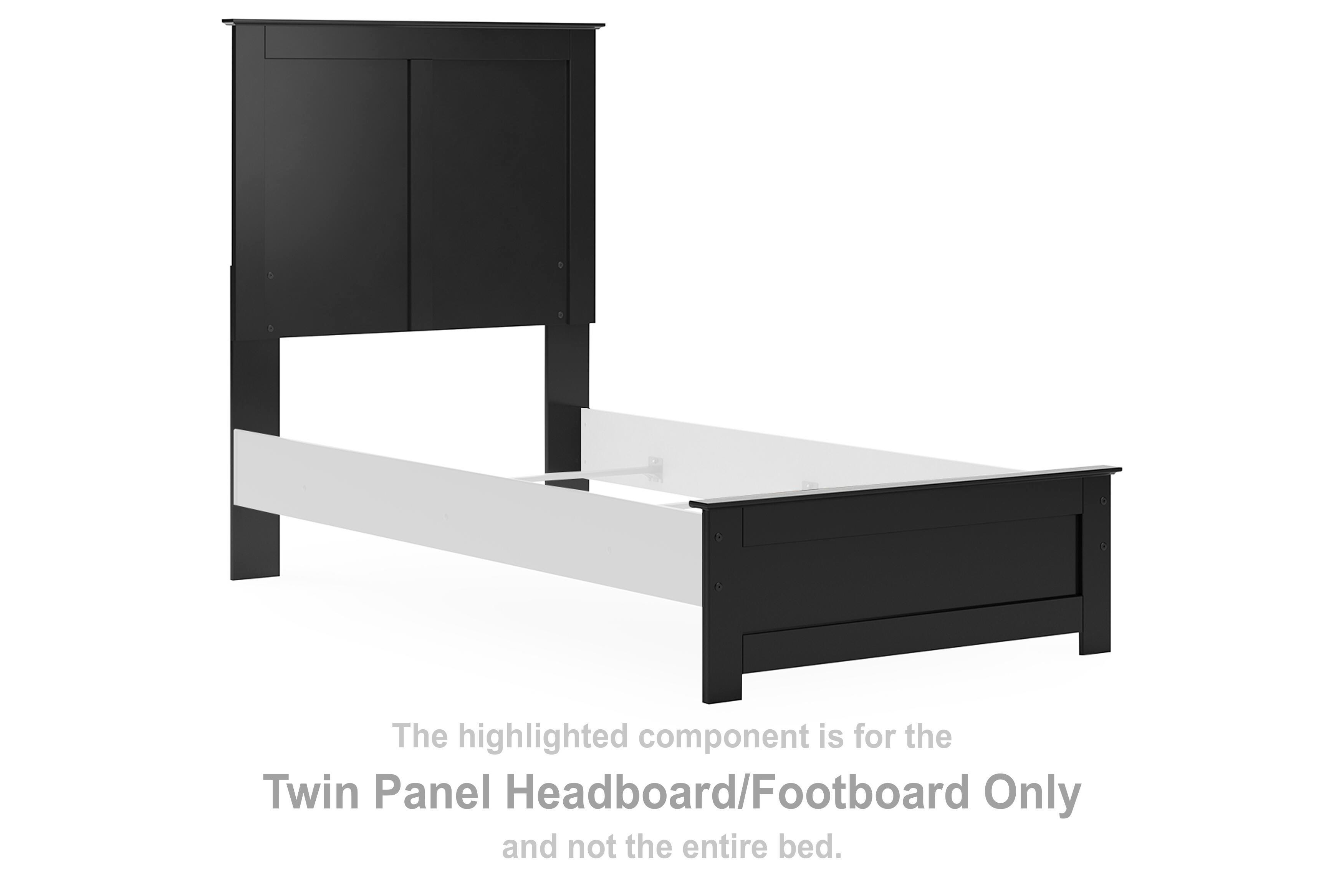 Maribel – Twin Panel Headboard/Footboard – Black