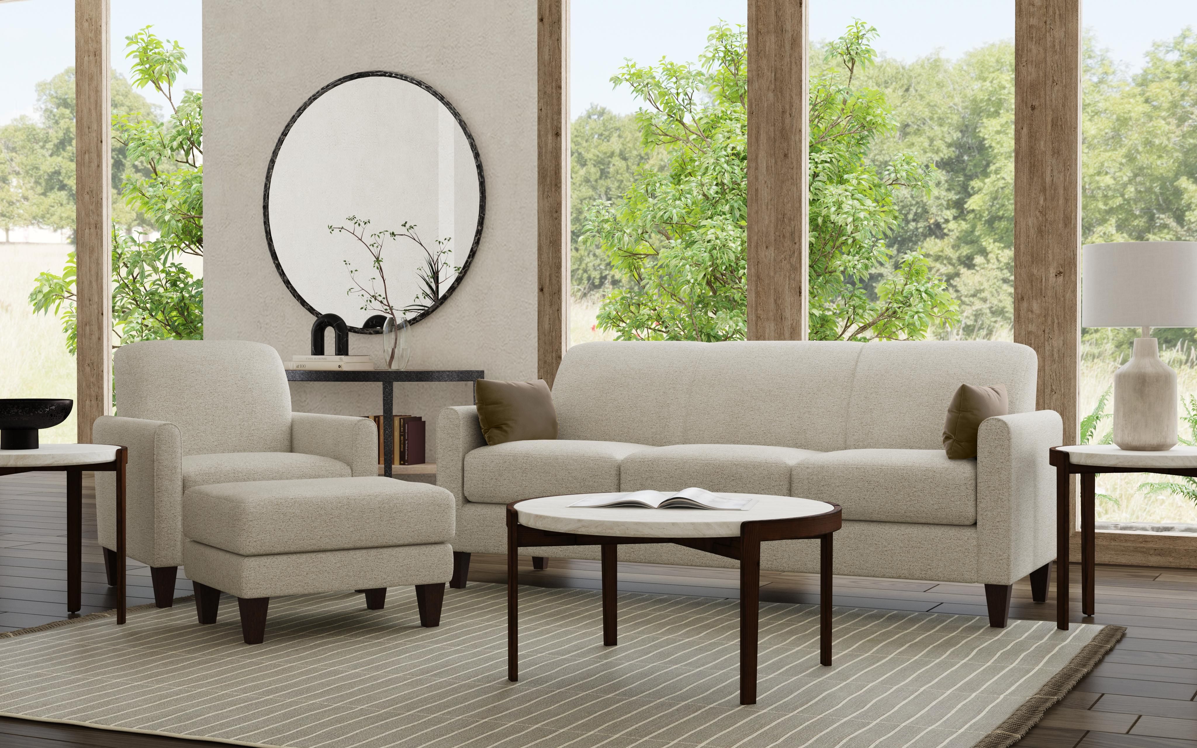 Bond - Fabric Sofa, light gray