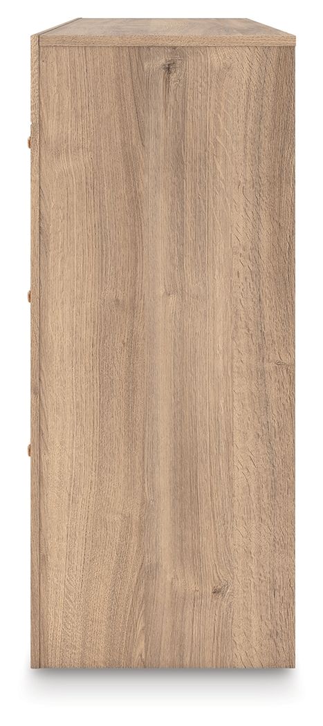 Ashley Furniture Kinlanni - Six Drawer Dresser - Tan - Image 9