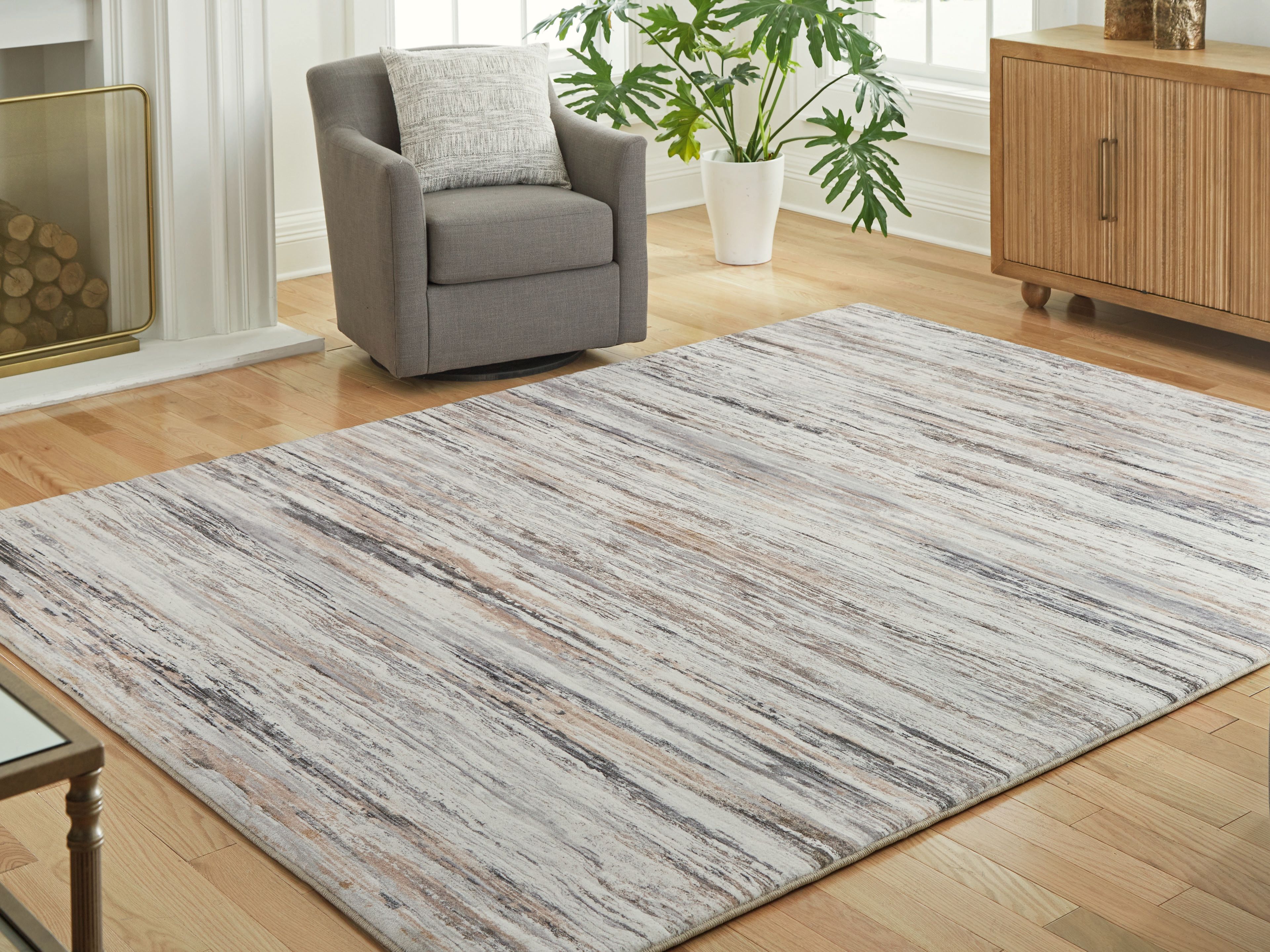 Nace - 8' x 10' Rug - Gray / Brown / White