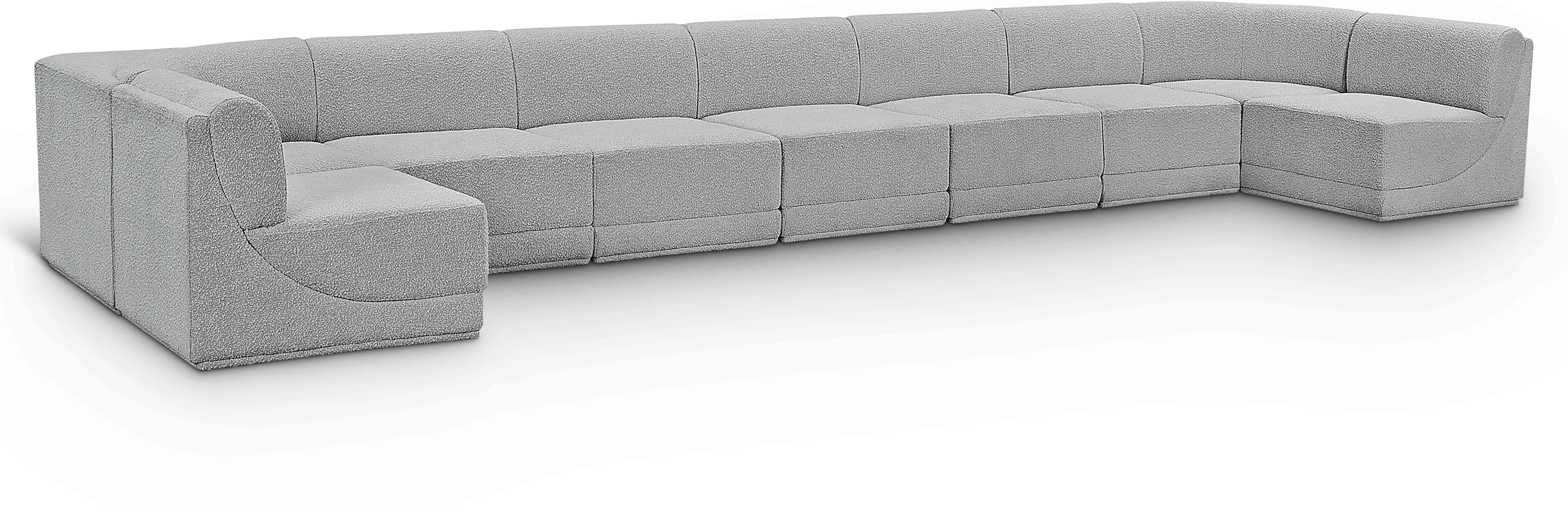 Ollie - 9 Piece Modular Sectional - Gray