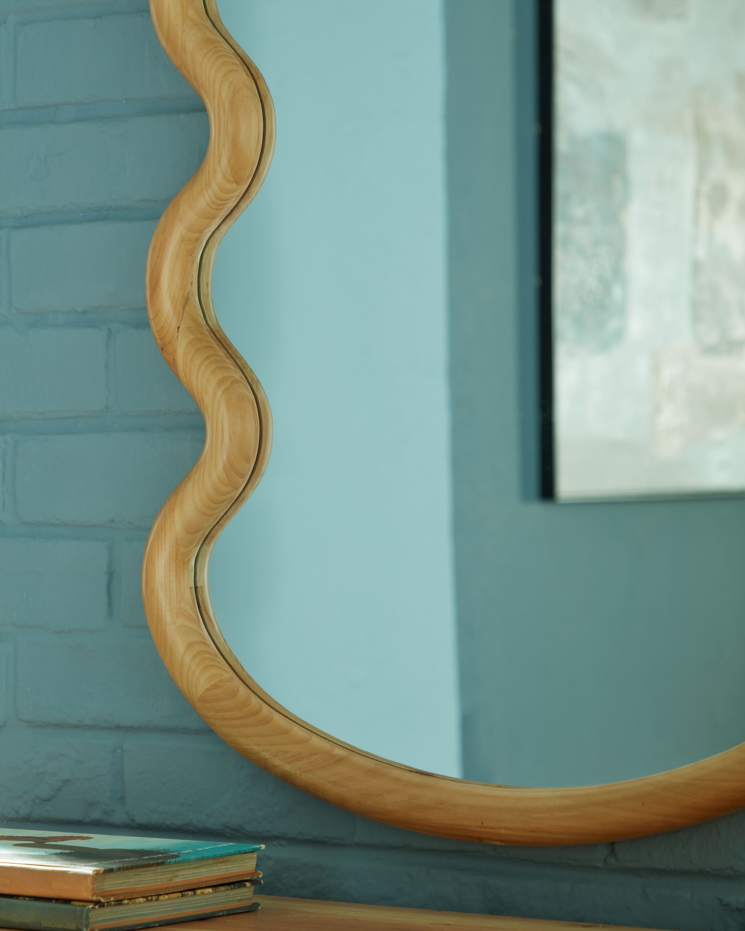 Serendis - Accent Mirror - Brown, light brown