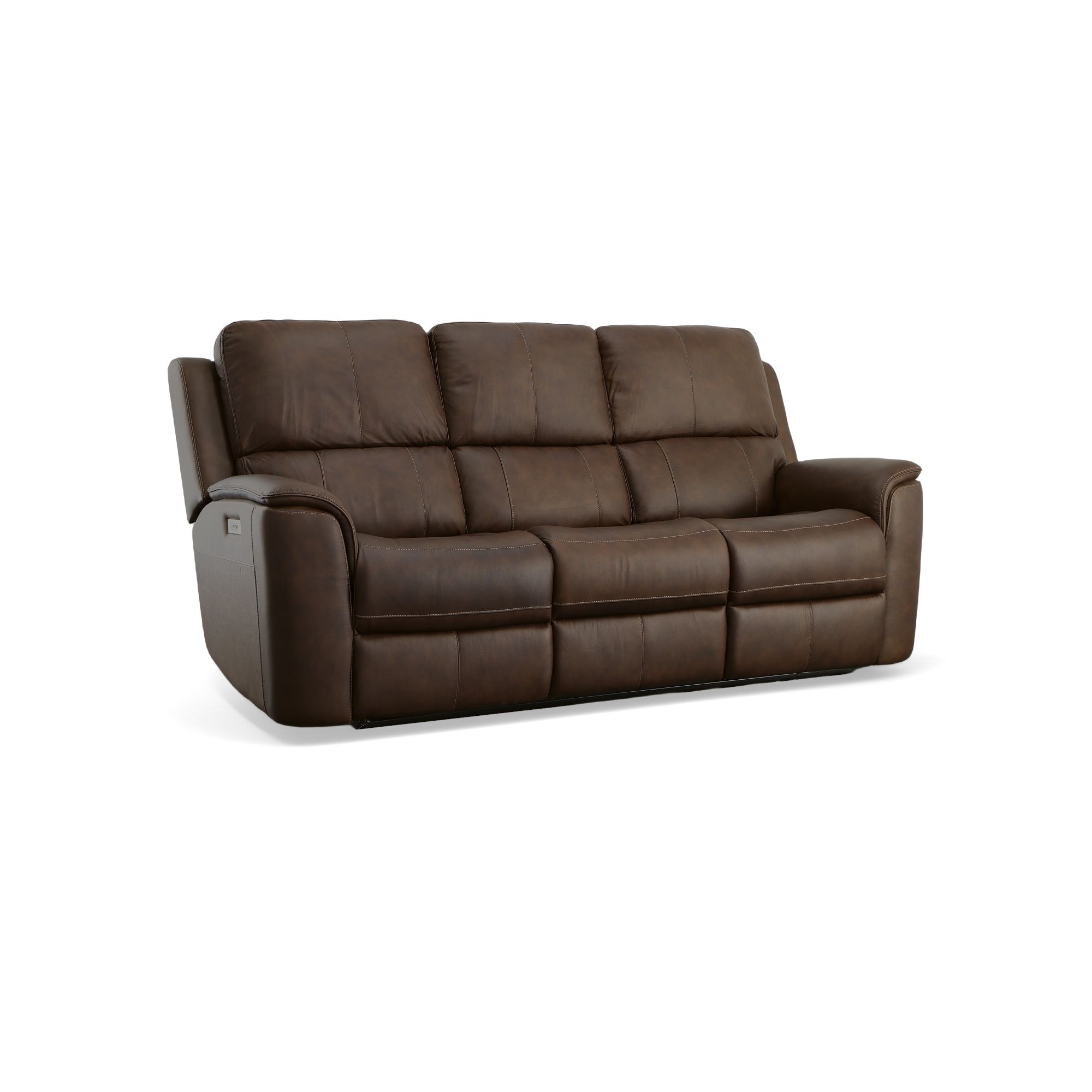 Henry - Power Reclining Sofa With Power Headrests & Lumbar - Burnt Umber Image