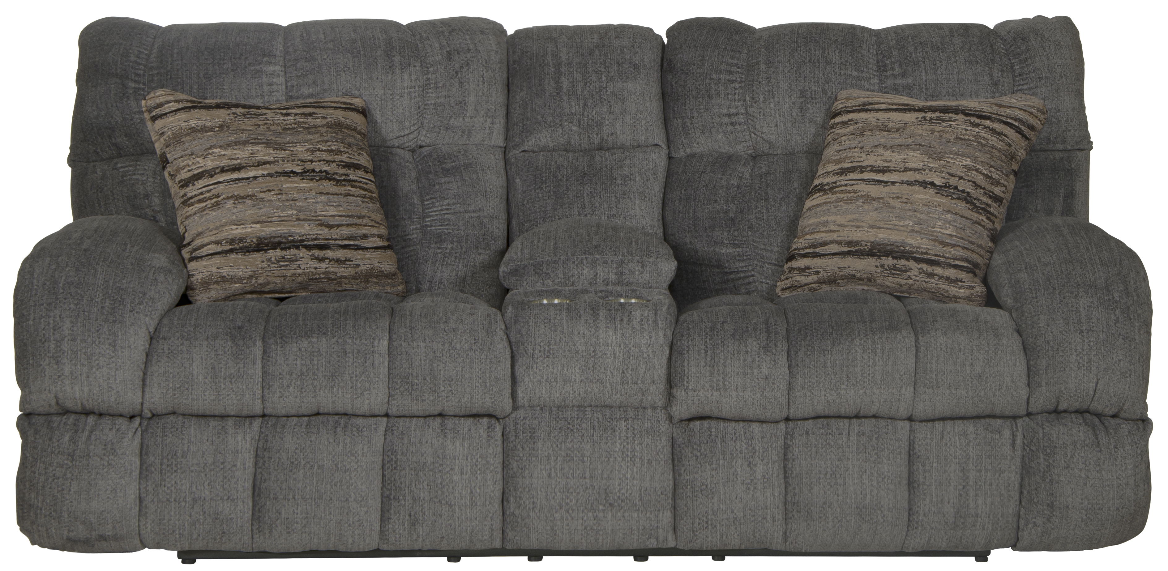 Ashland - Lay Flat Reclining Console Loveseat - Granite
