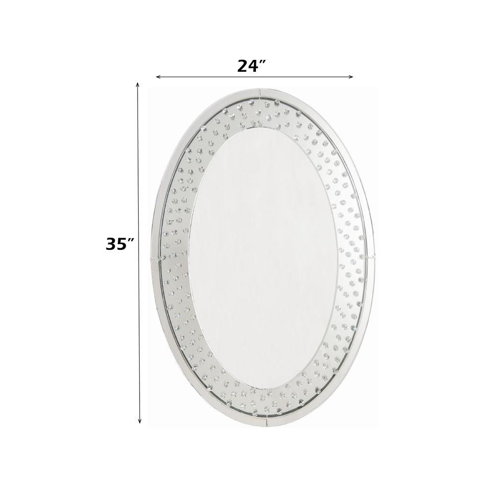 Nysa - Accent Decor - Mirrored & Faux Crystals, silver, view 5