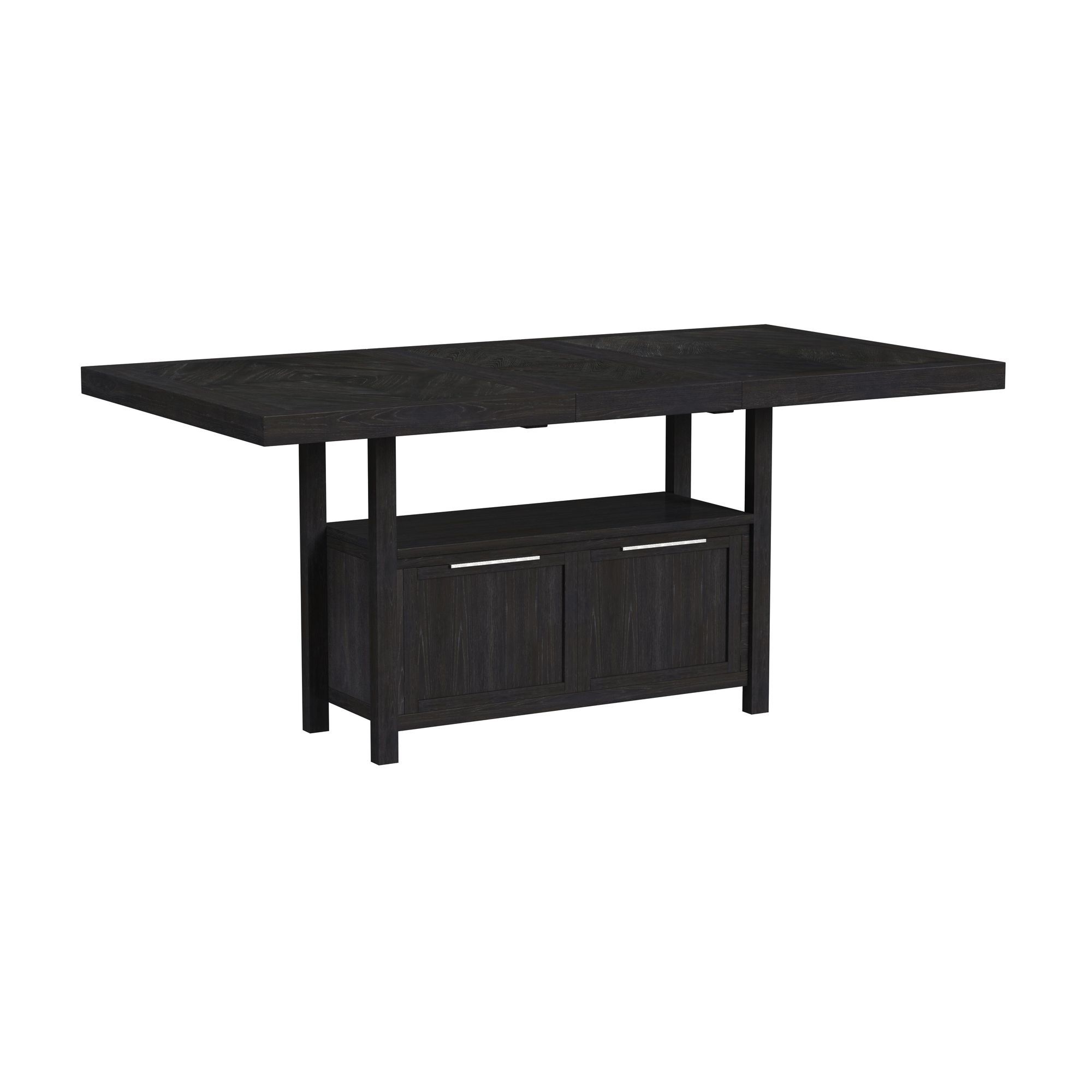 Transcend - 6 Piece Counter Height Dining Set (Table, Four Chairs & Bench) - Charcoal