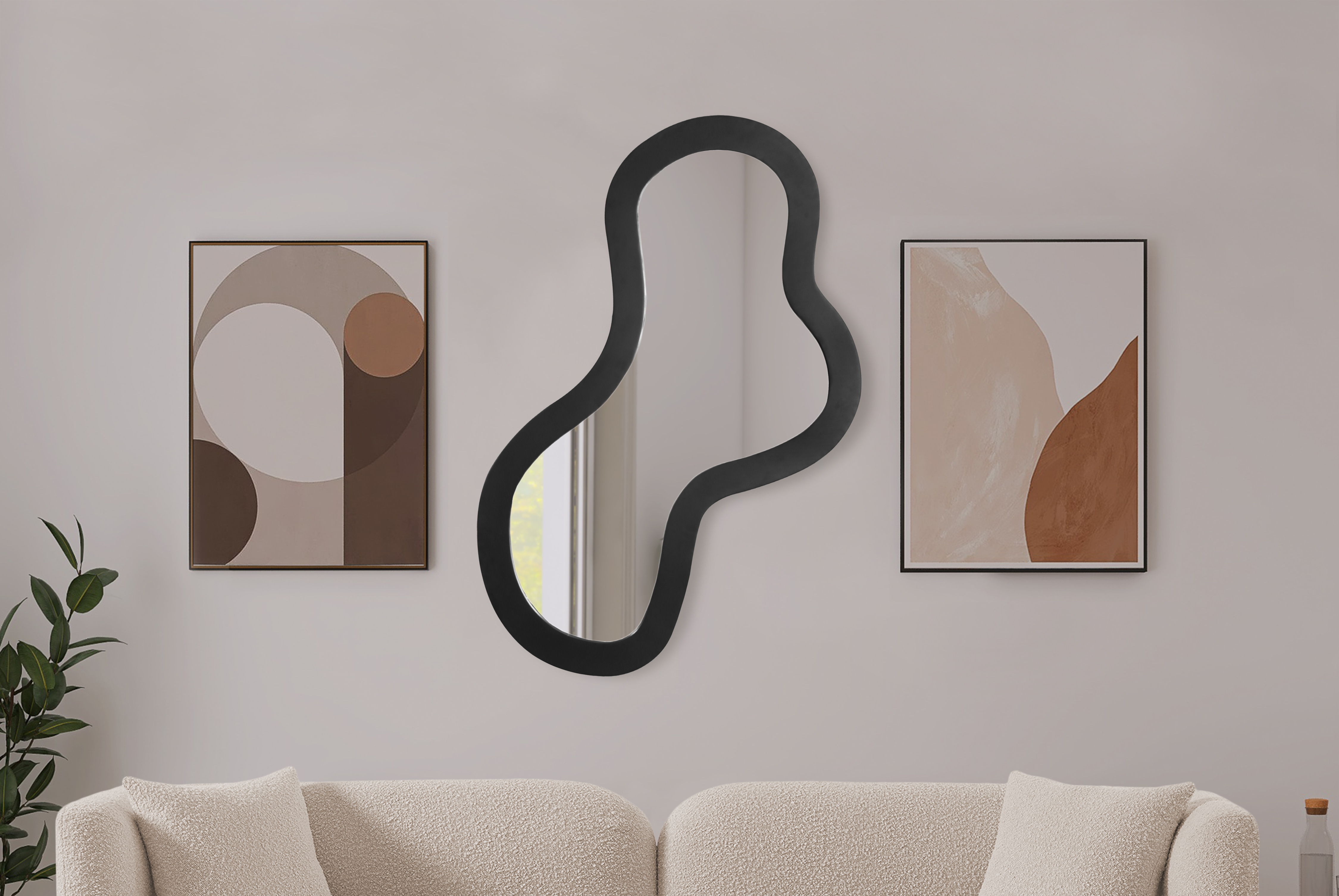Oblique - 48" Mirror - Black