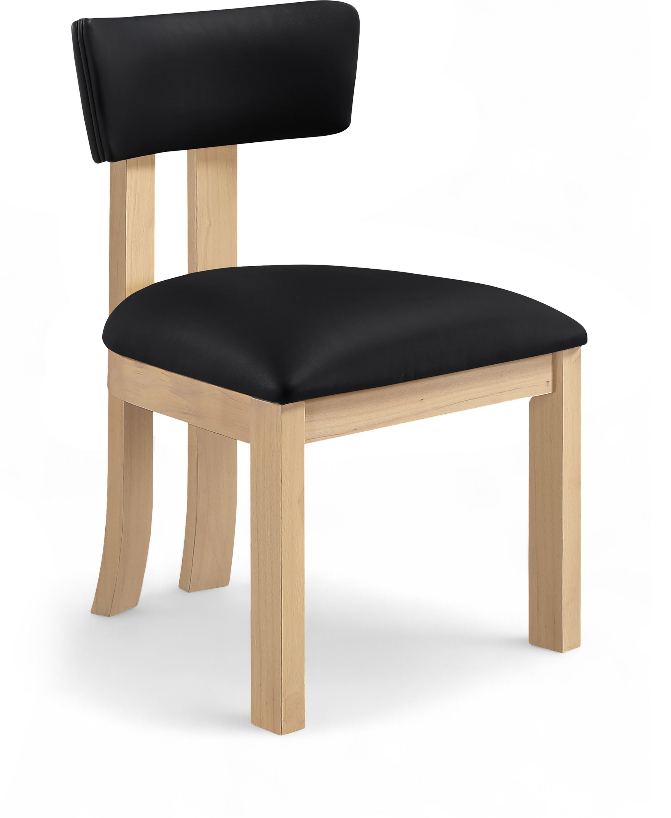 Lavrin - Vegan Leather Upholstered Dining Side Chair (Set of 2) - Black