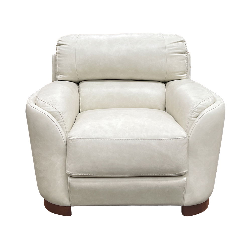 Edrice - Chair - Ivory Top Grain Leather, white, view 8