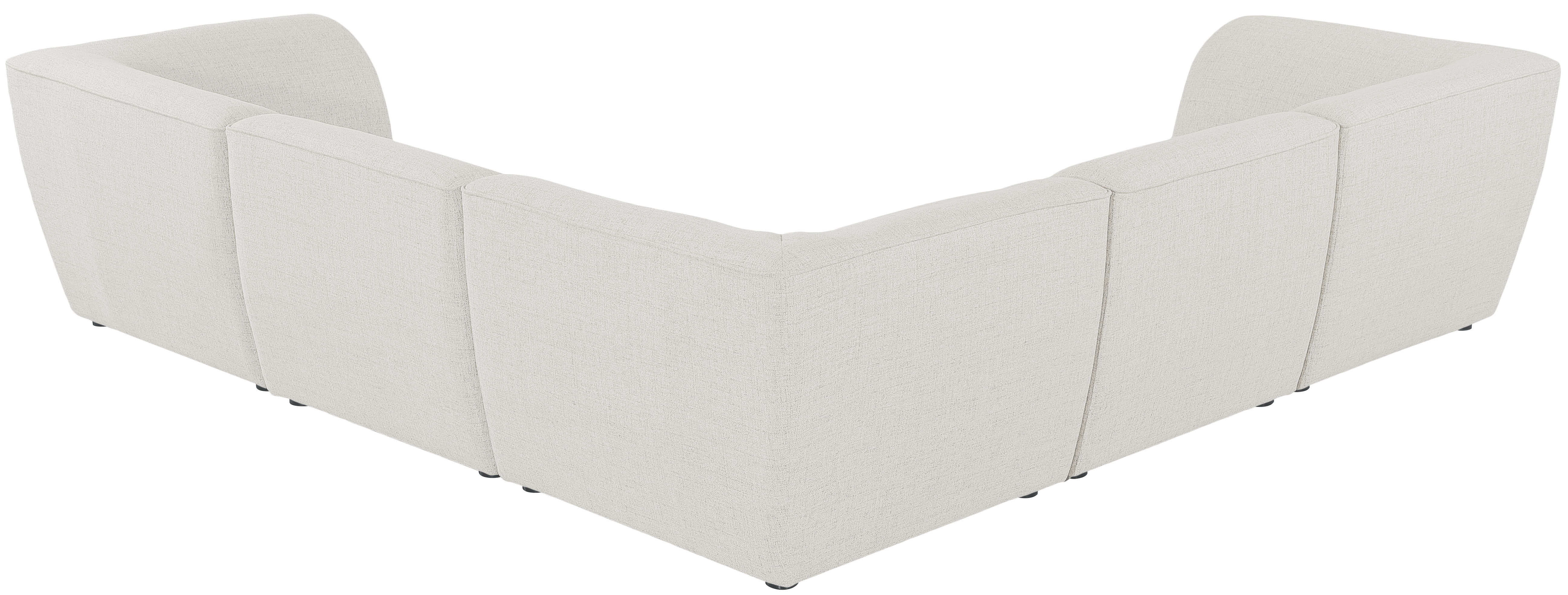 Miramar - 5 Piece Modular Corner Sectional - Cream